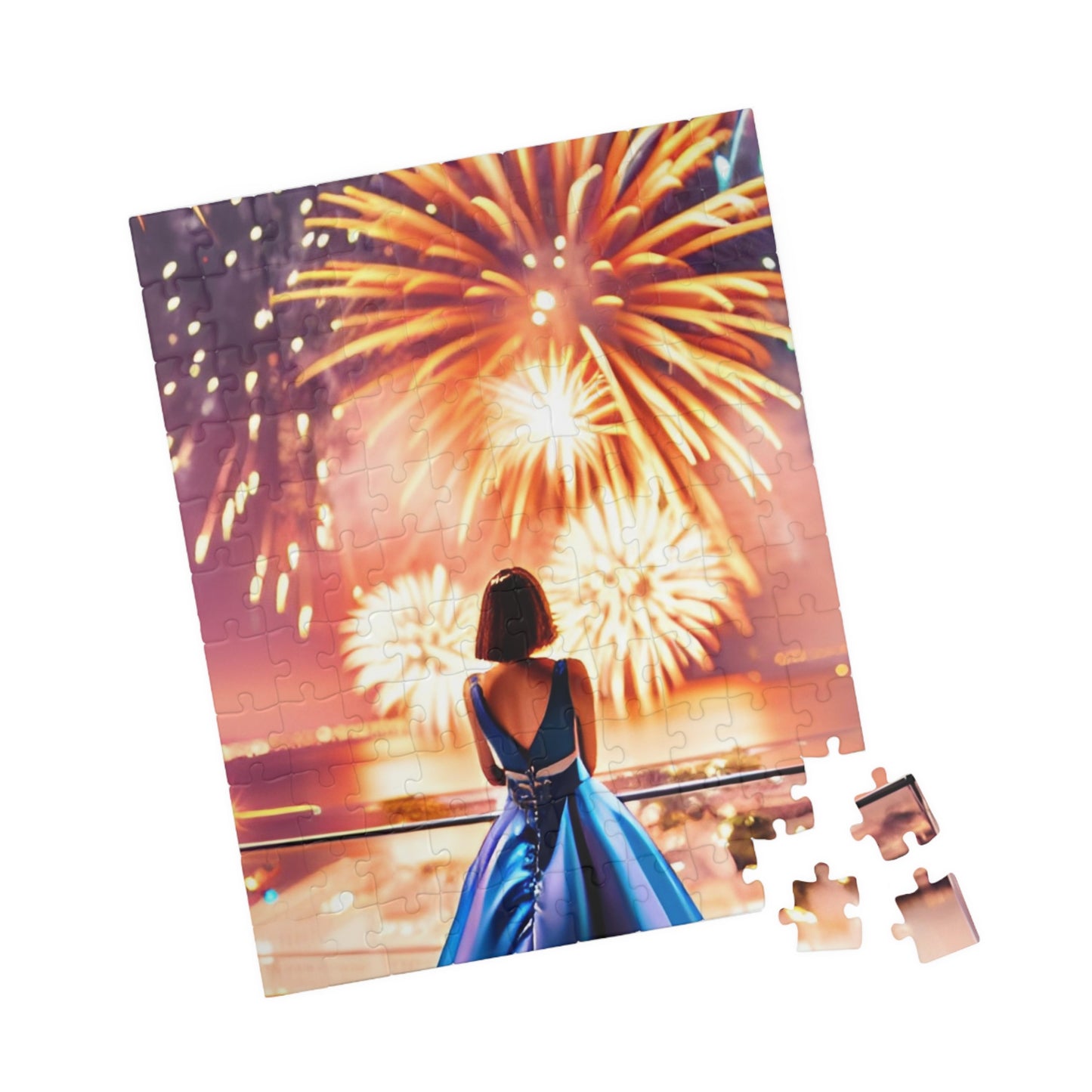 Happy New Year's Puzzle (110, 252, 520, 1014-piece)