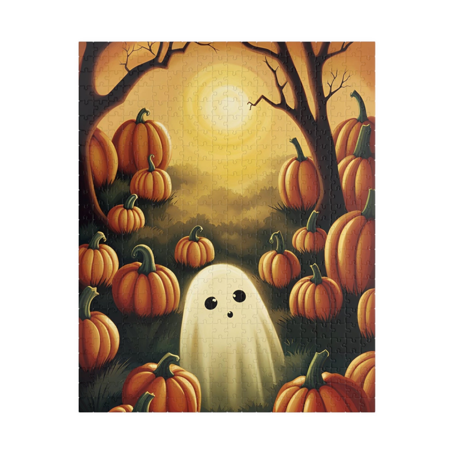Ghost Pumpkin Patch Puzzle (110, 252, 500, 1014-piece)