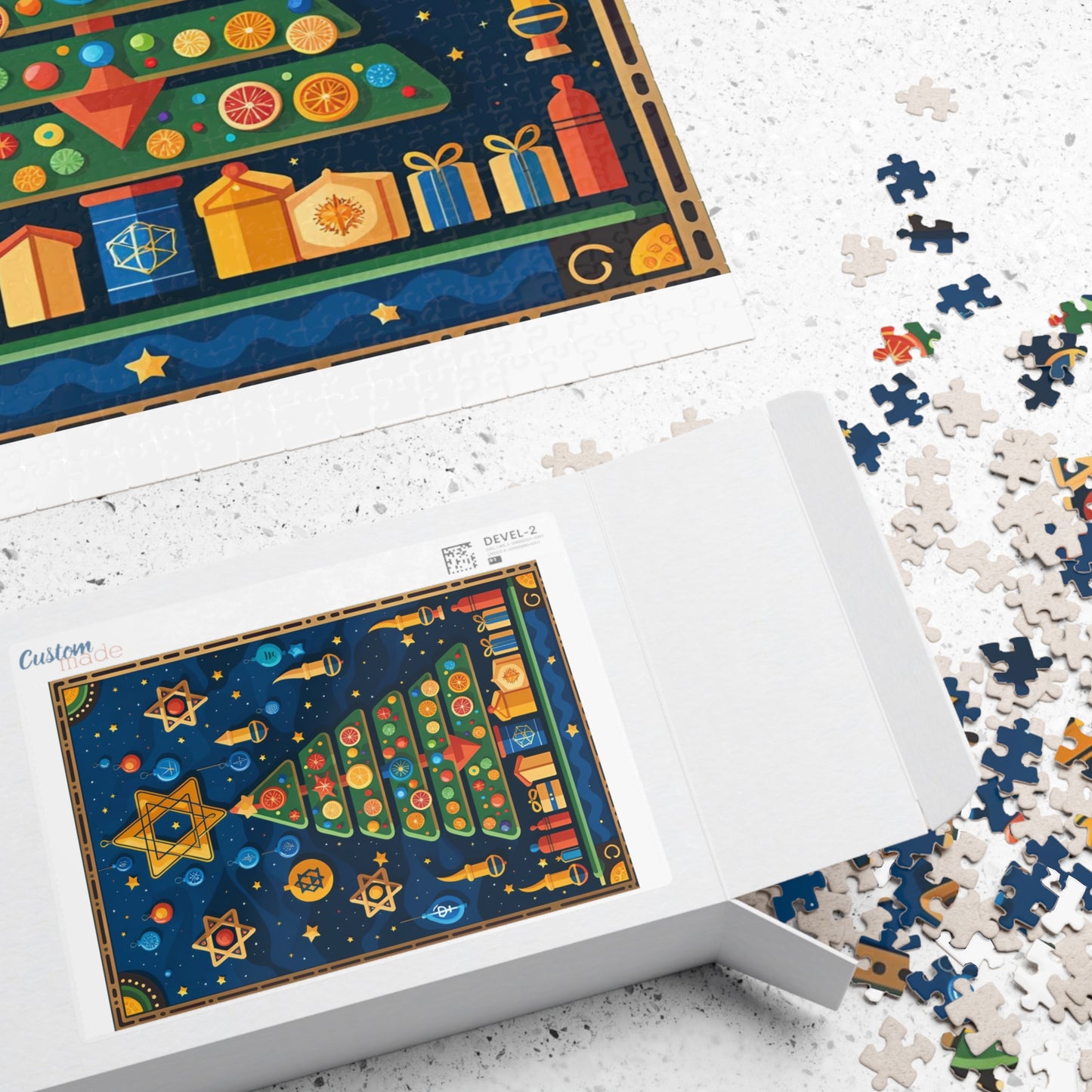 Hanukkah Tree Puzzle (110, 252, 500, 1014-piece)