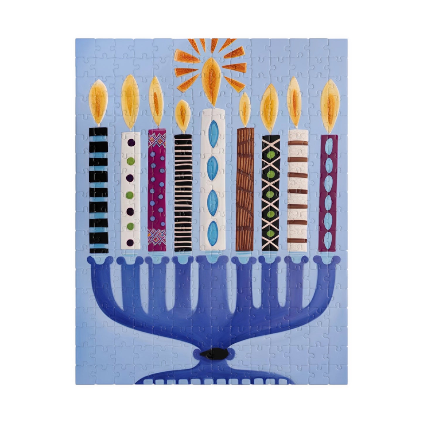 Hanukkah Menorah Puzzle (110, 252, 500, 1014-piece)