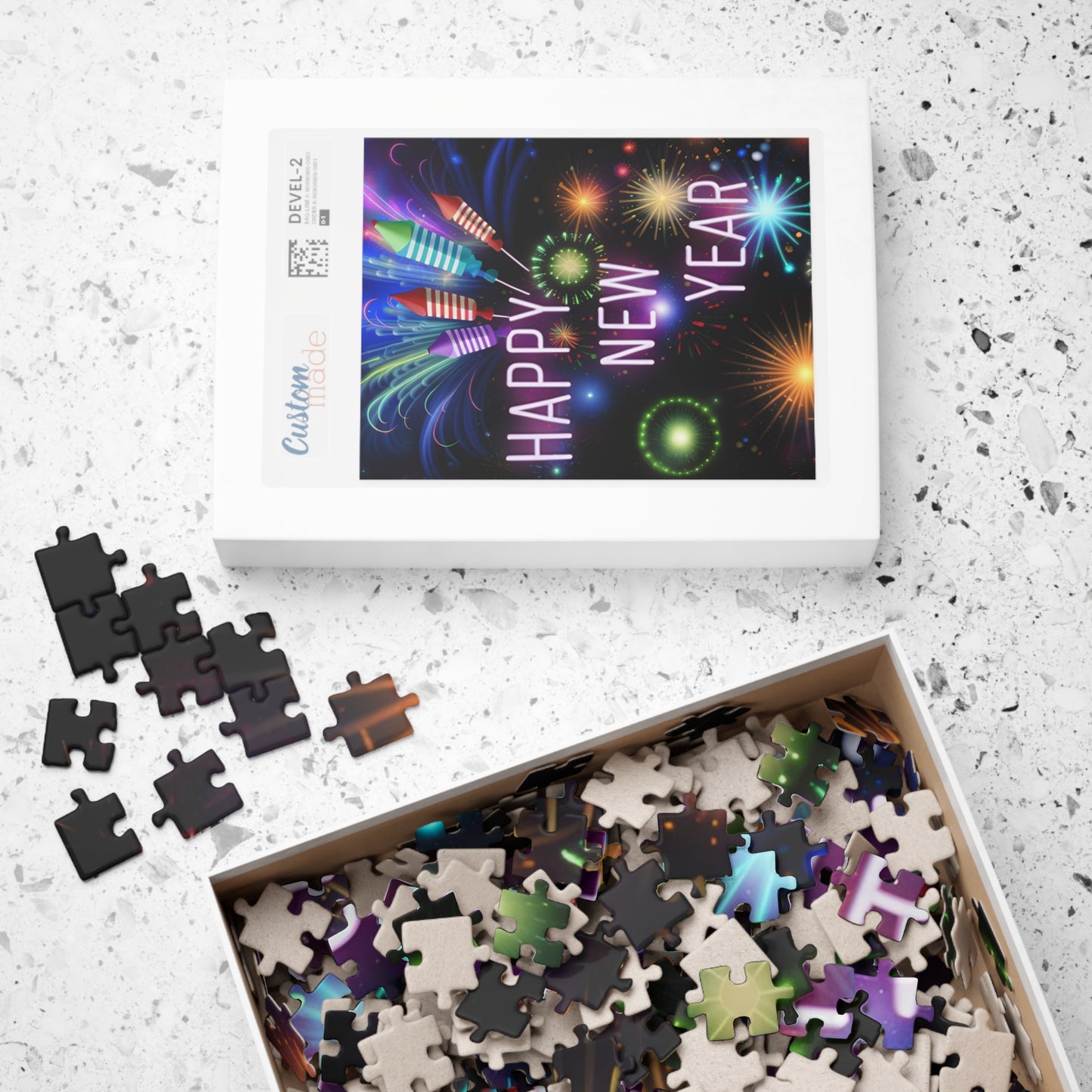 Happy New Year's Puzzle (110, 252, 520, 1014-piece)