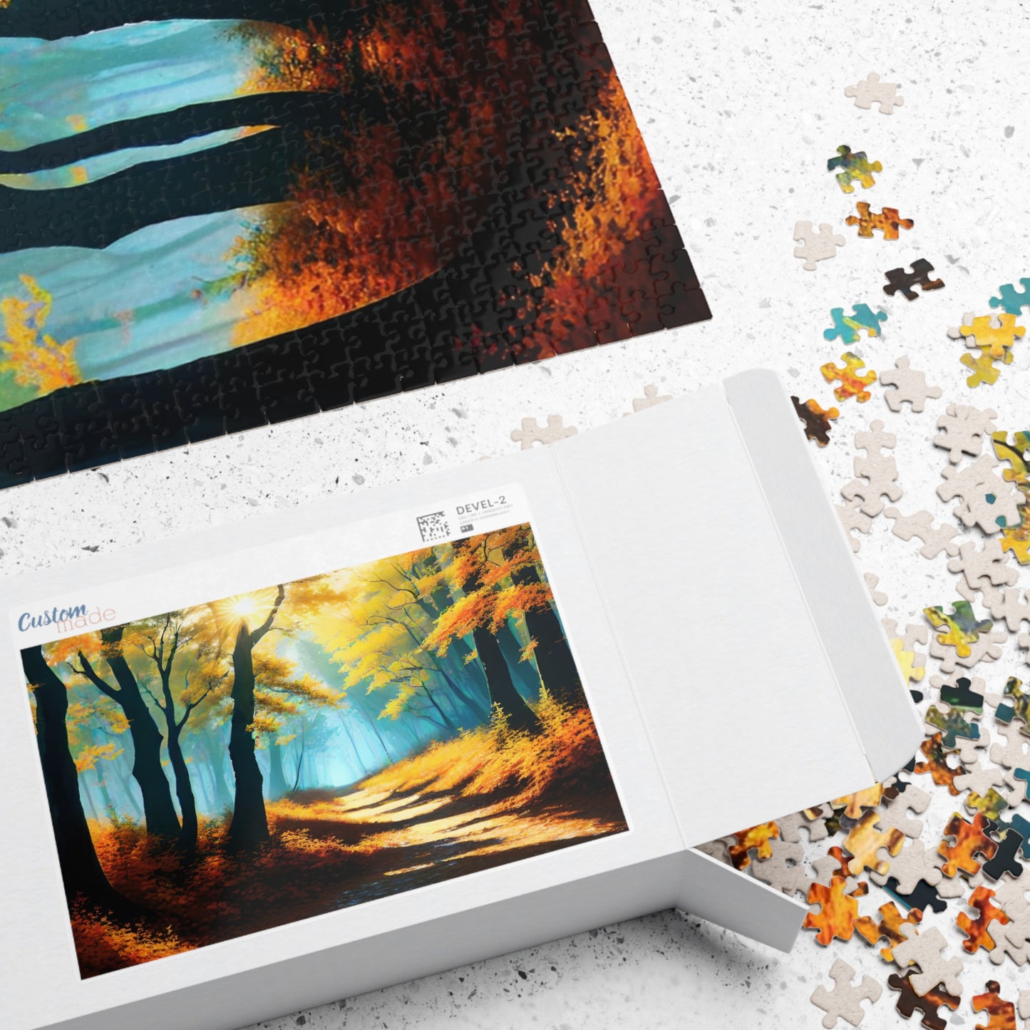 Fall walk in the woods Puzzle (110, 252, 500, 1014-piece)