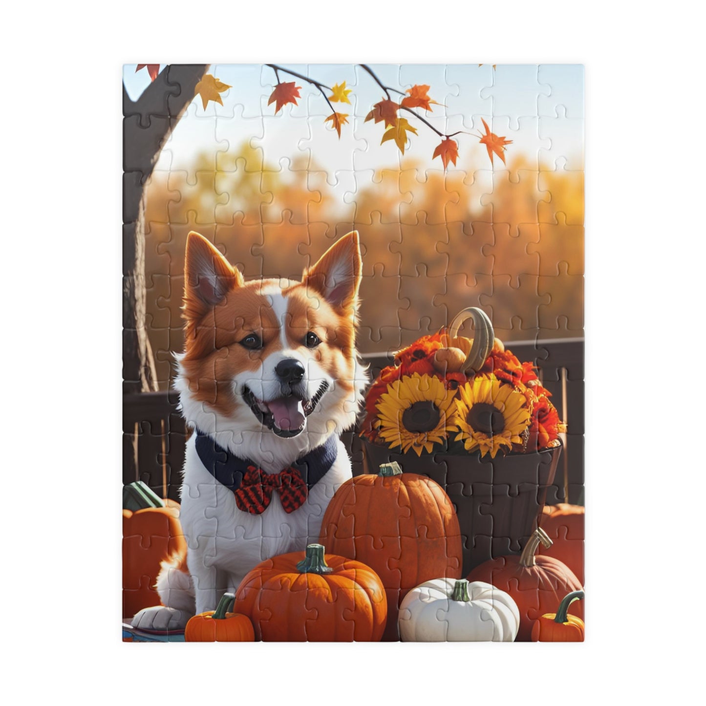 Puppy in Autumn Puzzle (110, 252, 500, 1014-piece)