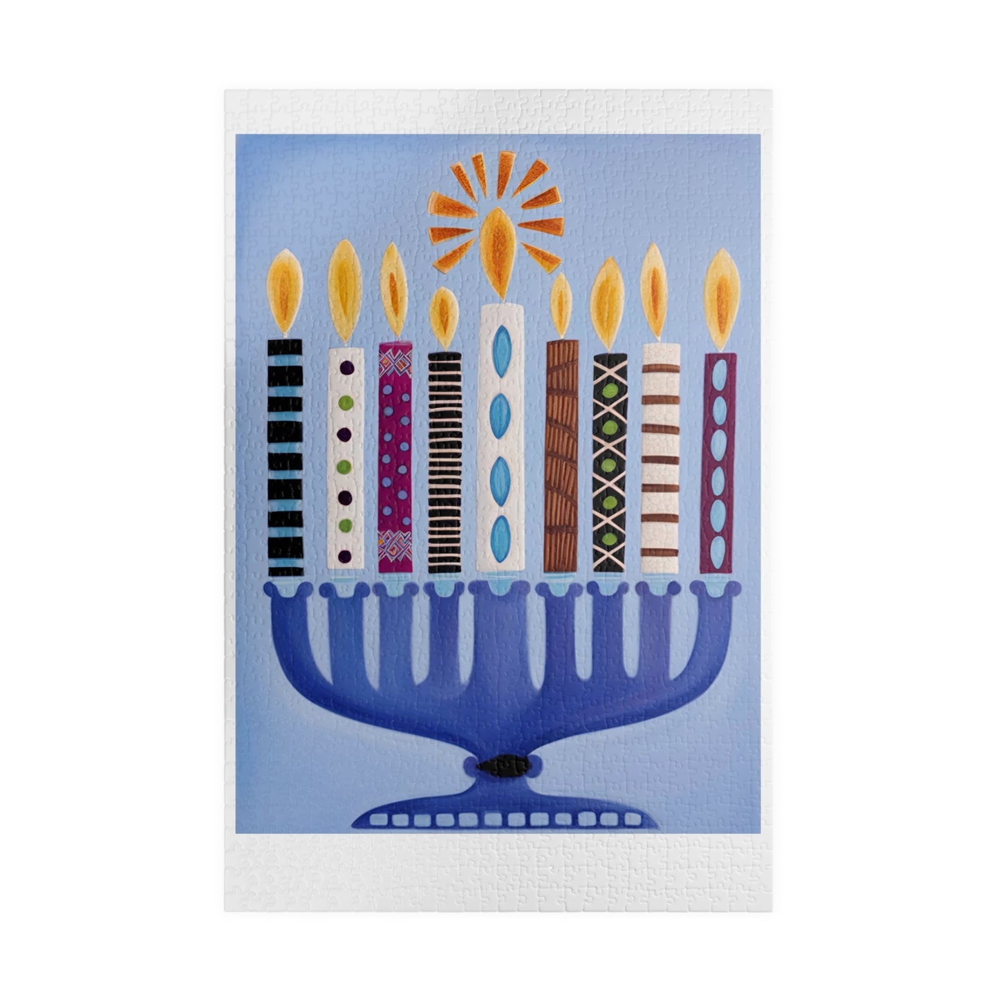 Hanukkah Menorah Puzzle (110, 252, 500, 1014-piece)