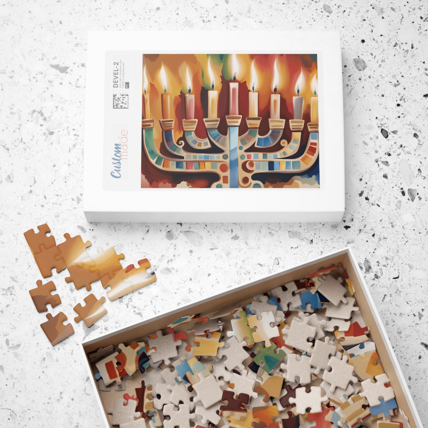 Hanukkah Menorah Puzzle (110, 252, 500, 1014-piece)