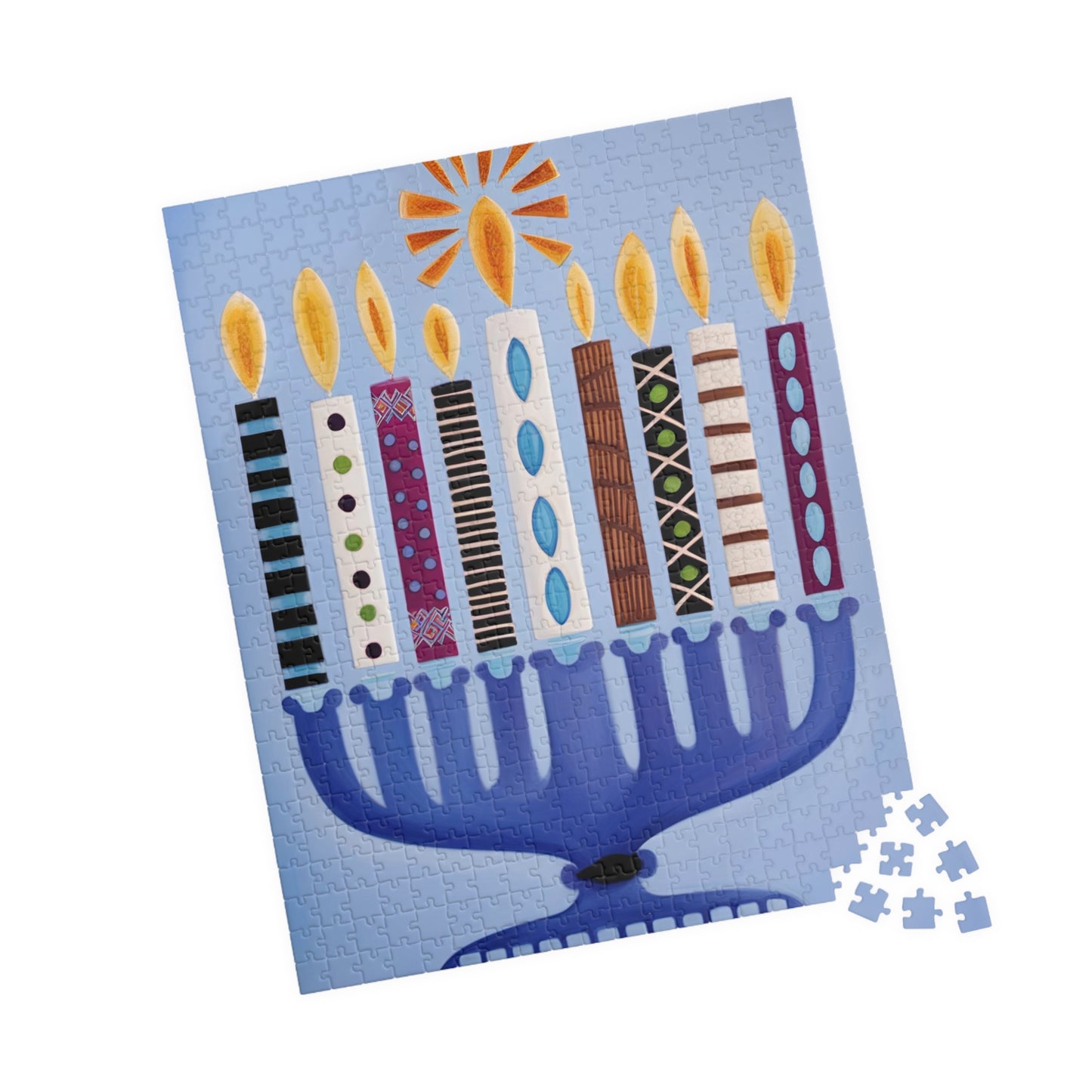 Hanukkah Menorah Puzzle (110, 252, 500, 1014-piece)