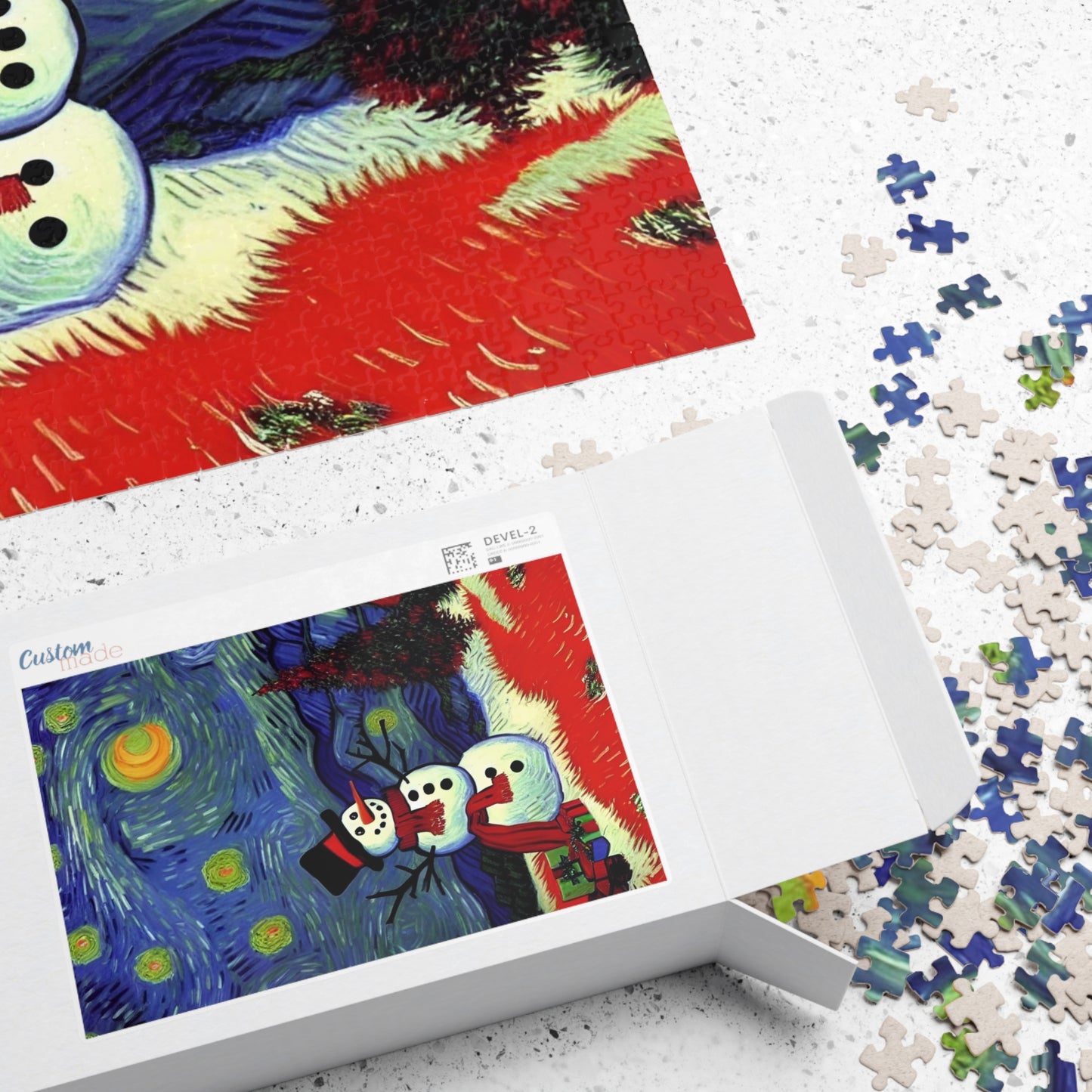 Van Gogh Snowman Puzzle (110, 252, 500, 1014-piece)