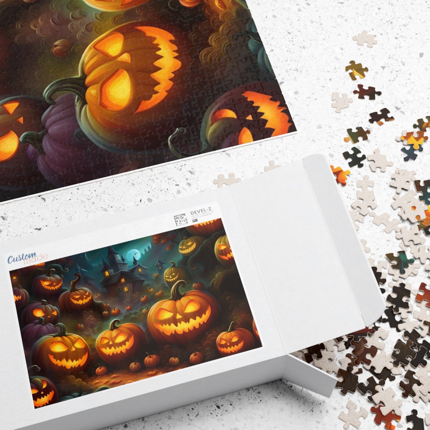 Scary Pumpkin Puzzle (110, 252, 500, 1014-piece)