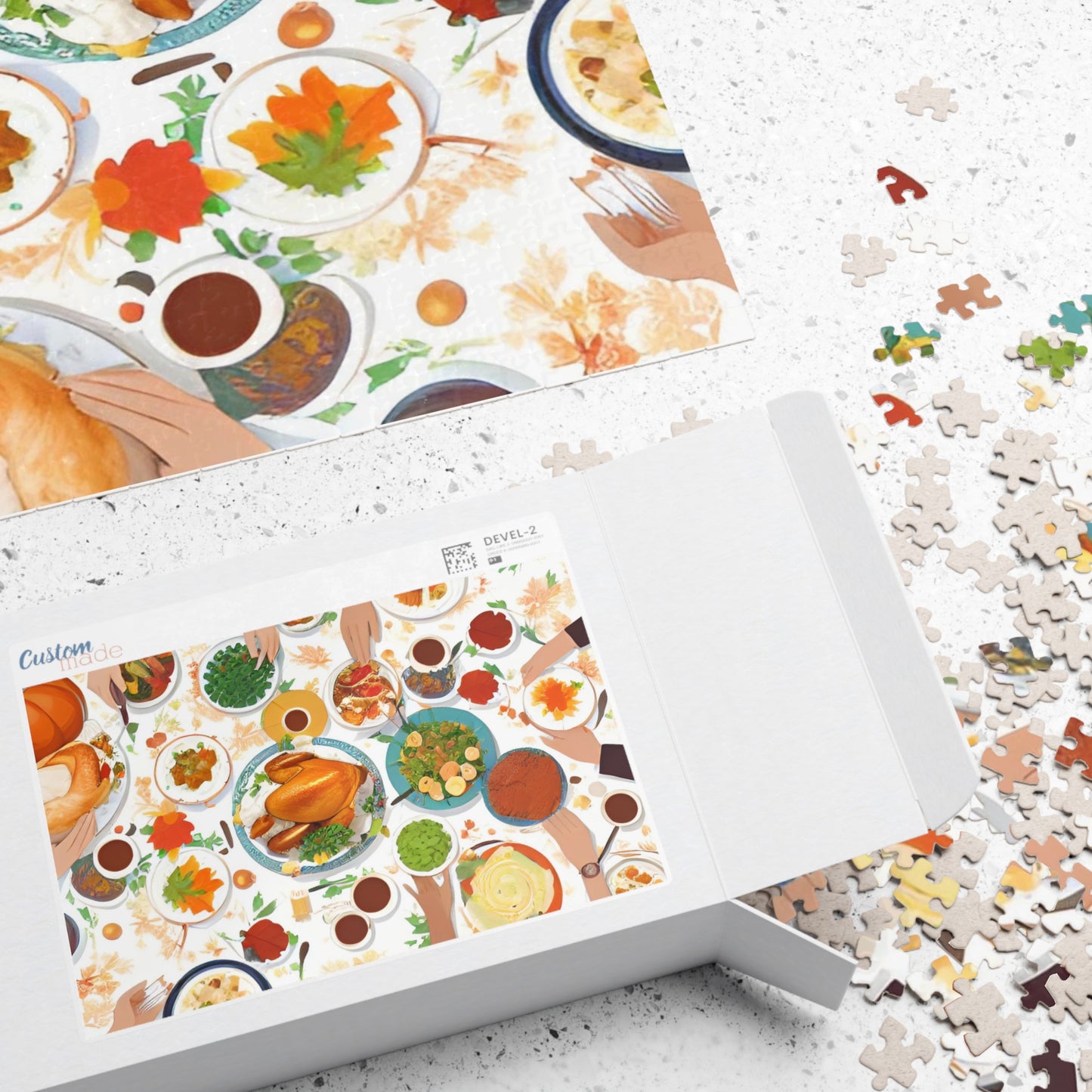 Thanksgiving Dinner Puzzle (110, 252, 500, 1014-piece)