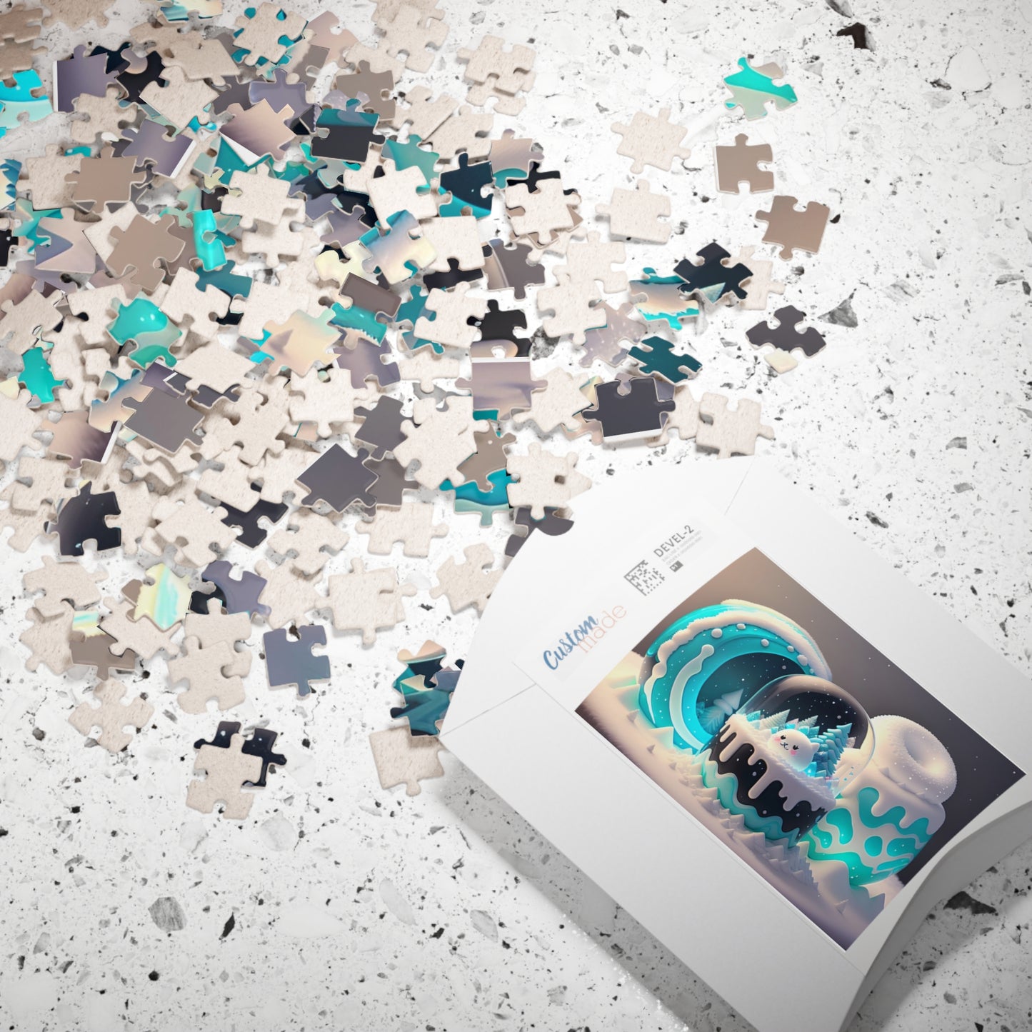 Kid's Mallow Snow Globe Puzzle, 110-Piece