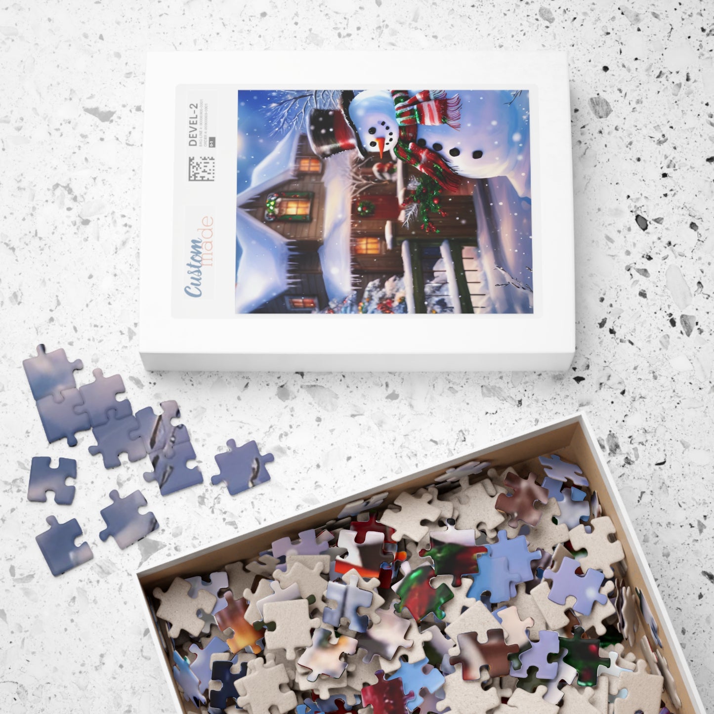 Christmas House Puzzle (110, 252, 500, 1014-piece)