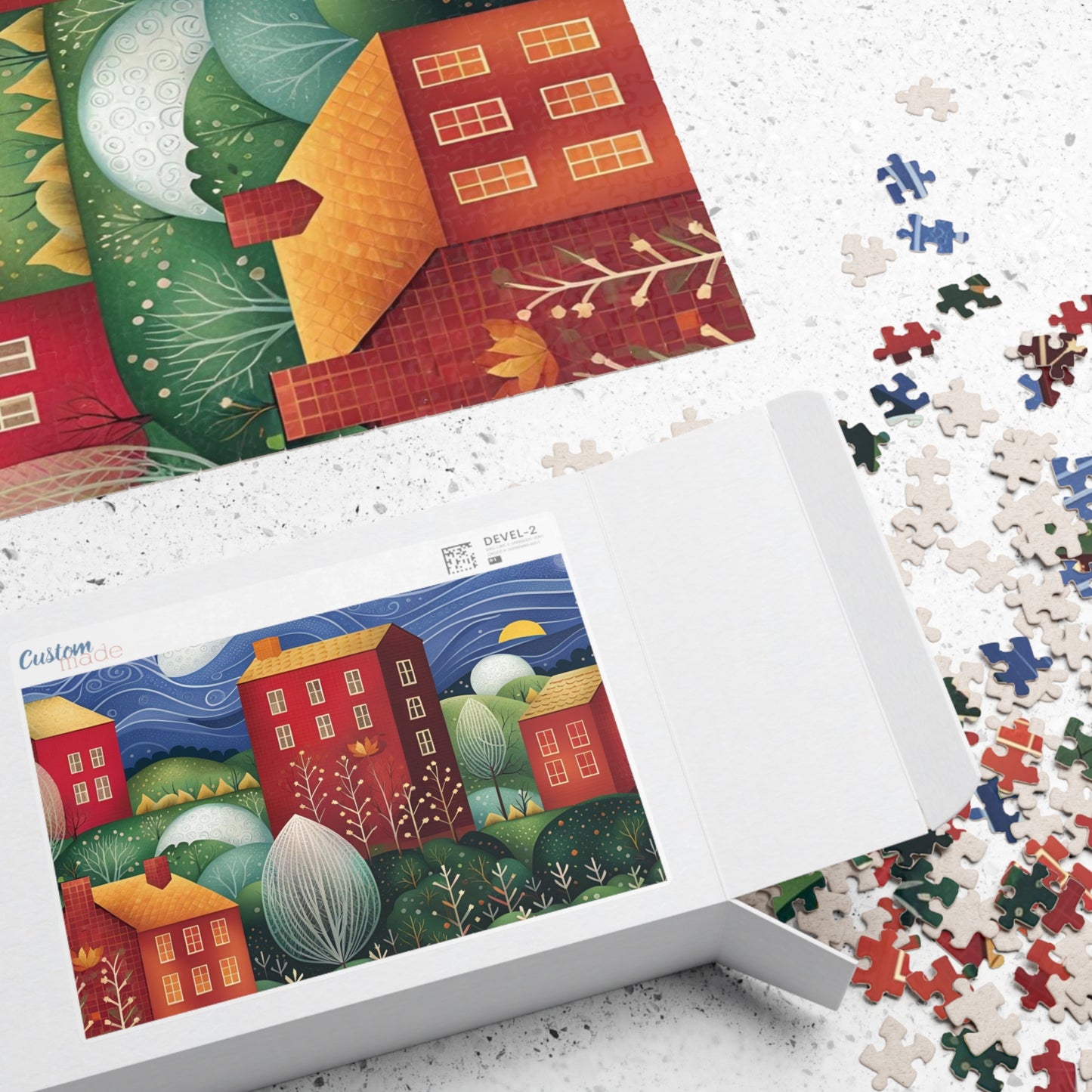 Town in Autumn Puzzle (110, 252, 500, 1014-piece)