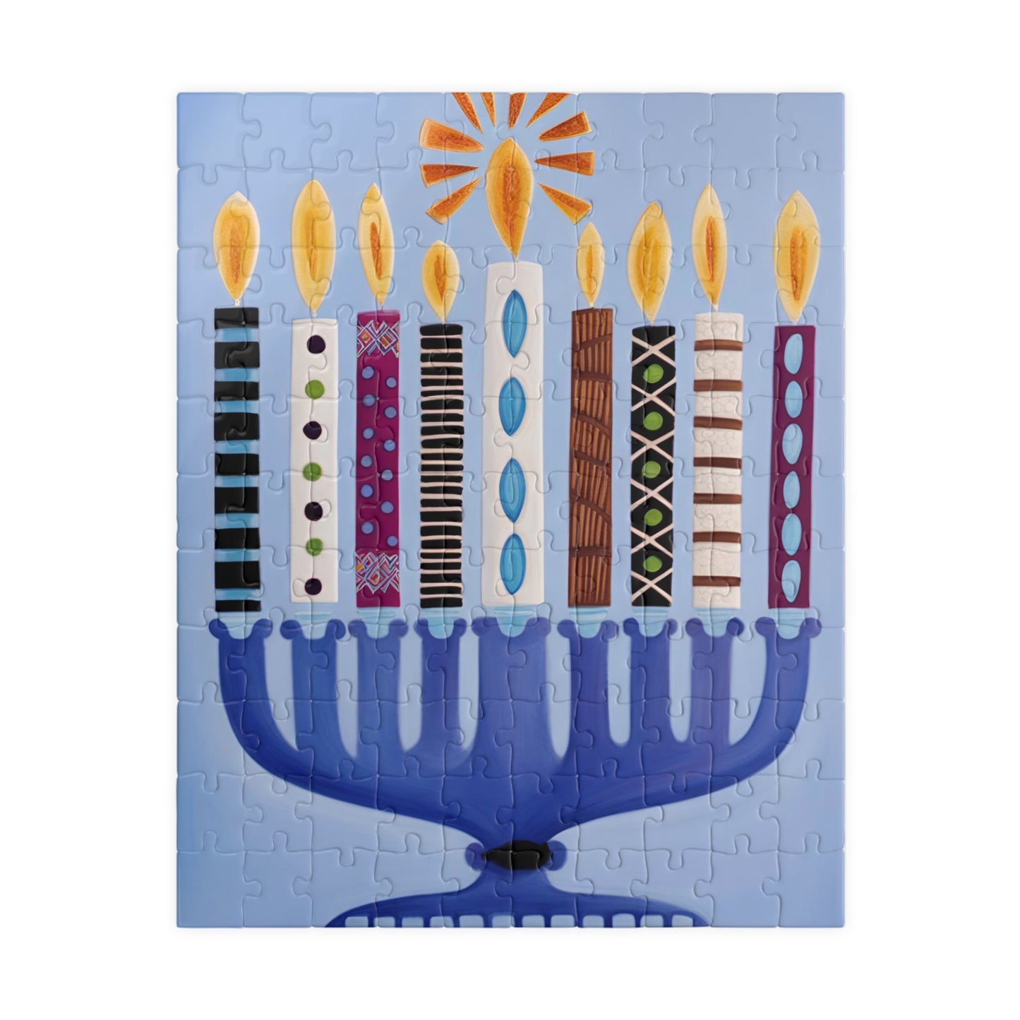 Hanukkah Menorah Puzzle (110, 252, 500, 1014-piece)