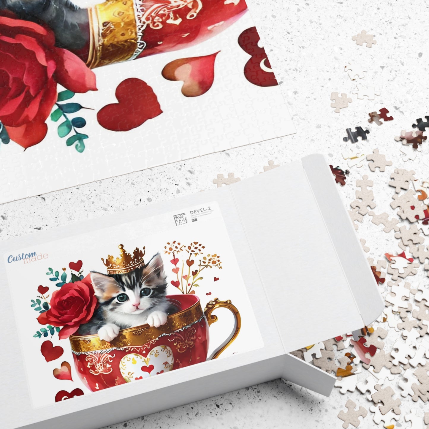 Kitten Valentine's Day Puzzle (110, 252, 520, 1014-piece)