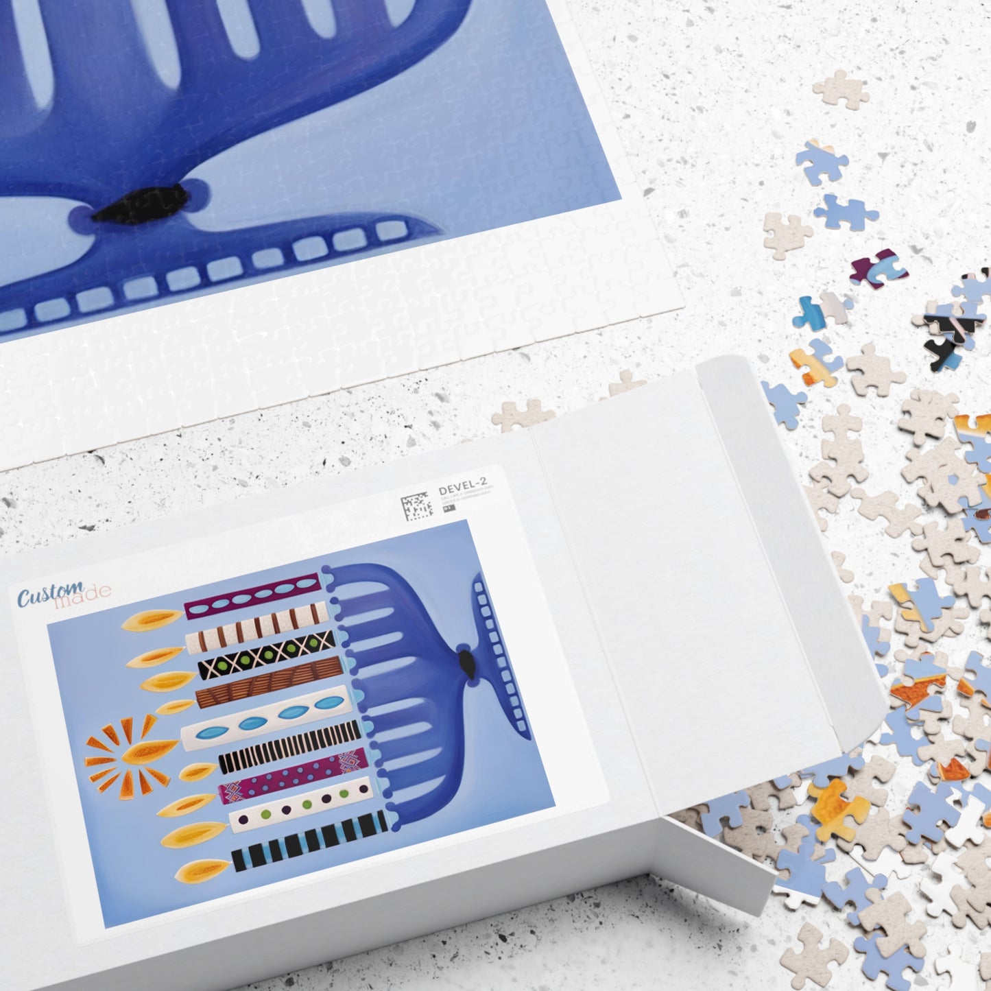 Hanukkah Menorah Puzzle (110, 252, 500, 1014-piece)