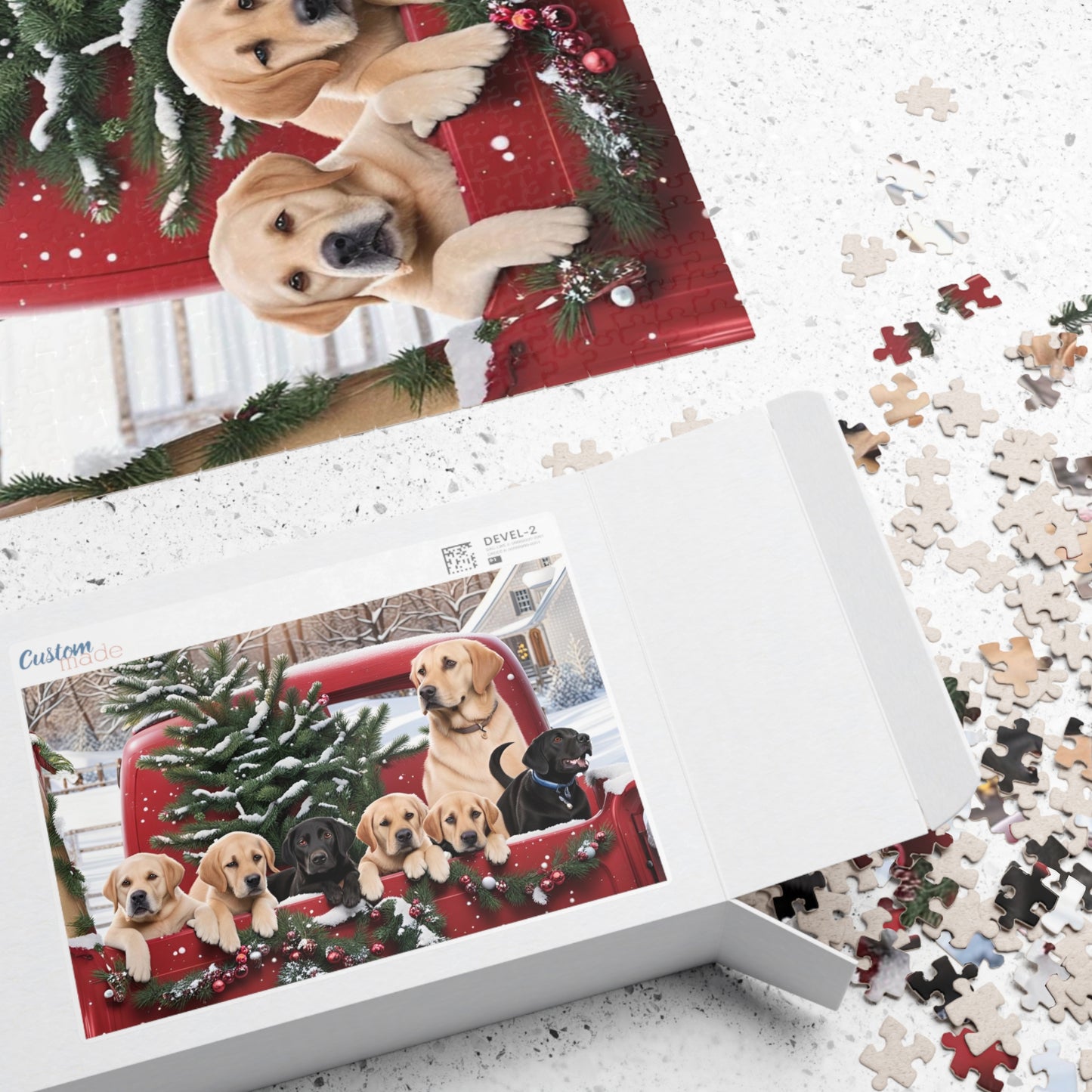 Christmas Labs Puzzle (110, 252, 500, 1014-piece)