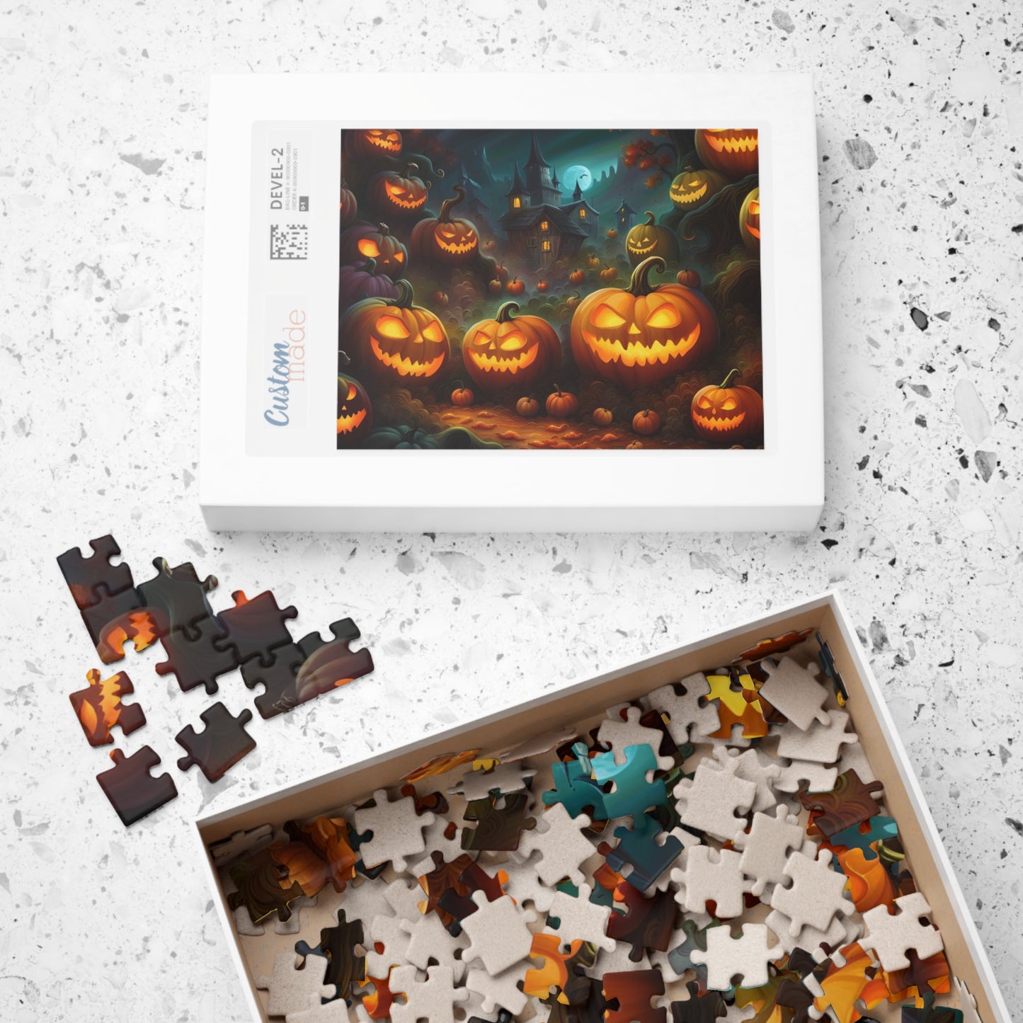 Scary Pumpkin Puzzle (110, 252, 500, 1014-piece)