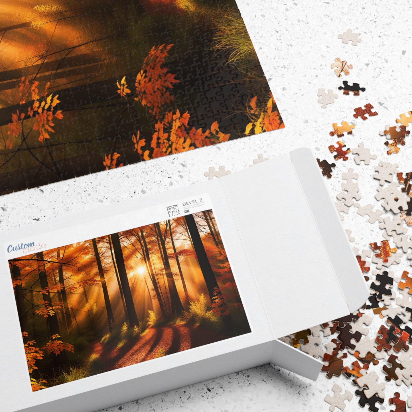 Trail in Fall Puzzle (110, 252, 500, 1014-piece)