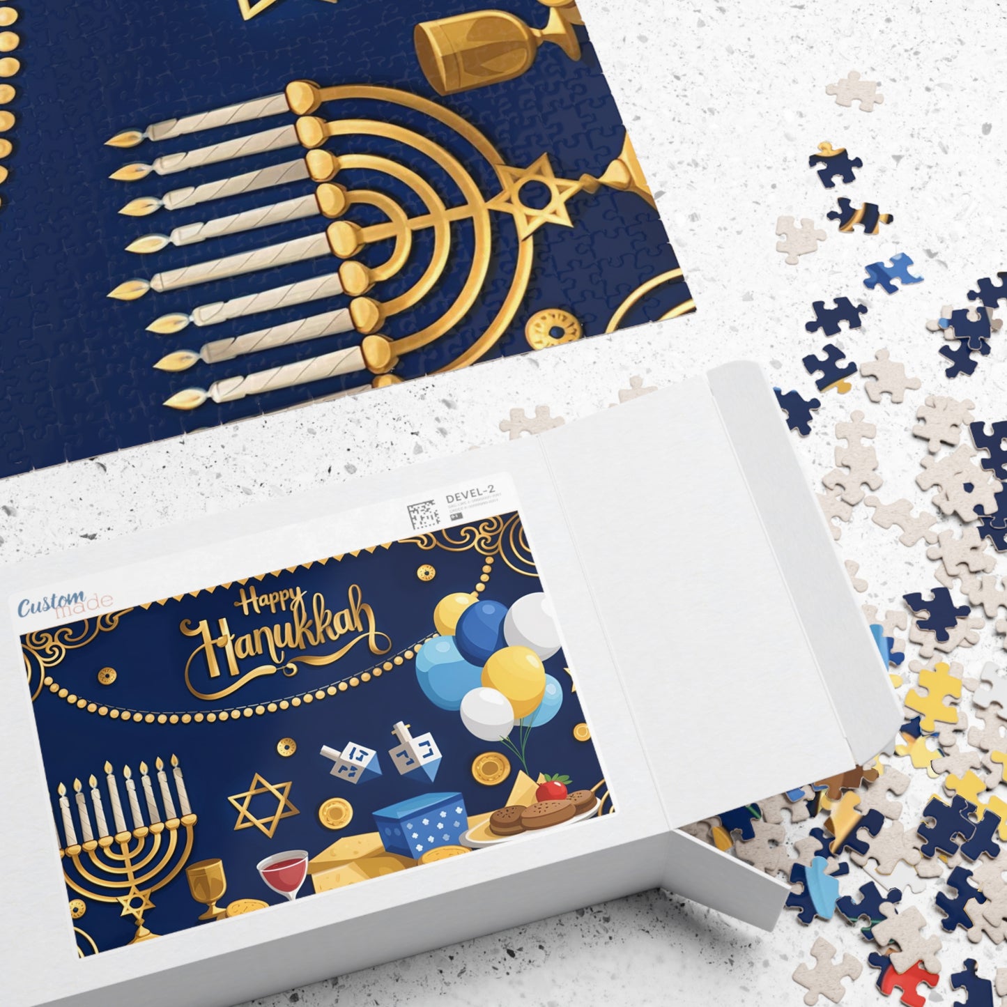 Happy Hanukkah Puzzle (110, 252, 520, 1014-piece)