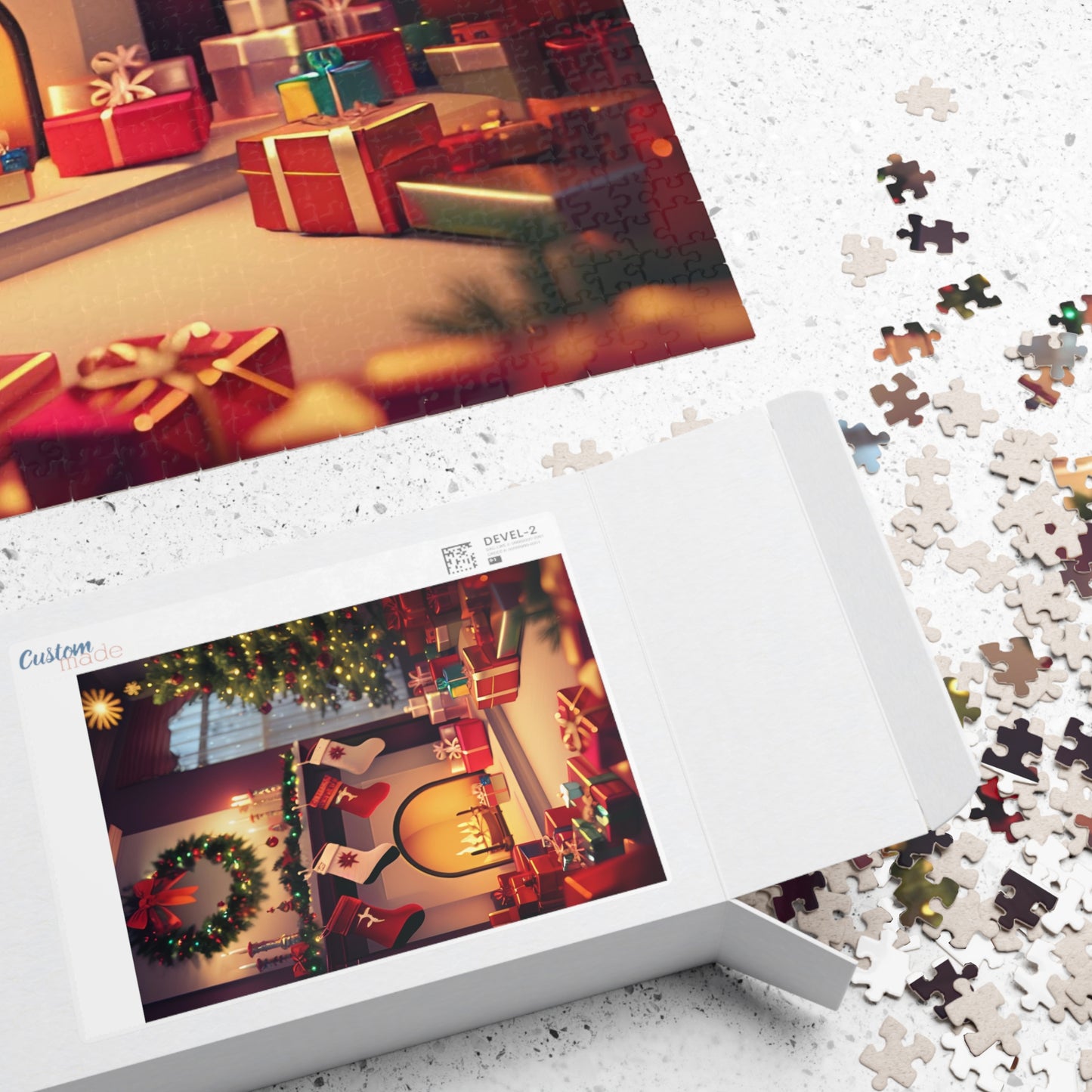 Christmas Fireplace Puzzle (110, 252, 500, 1014-piece)