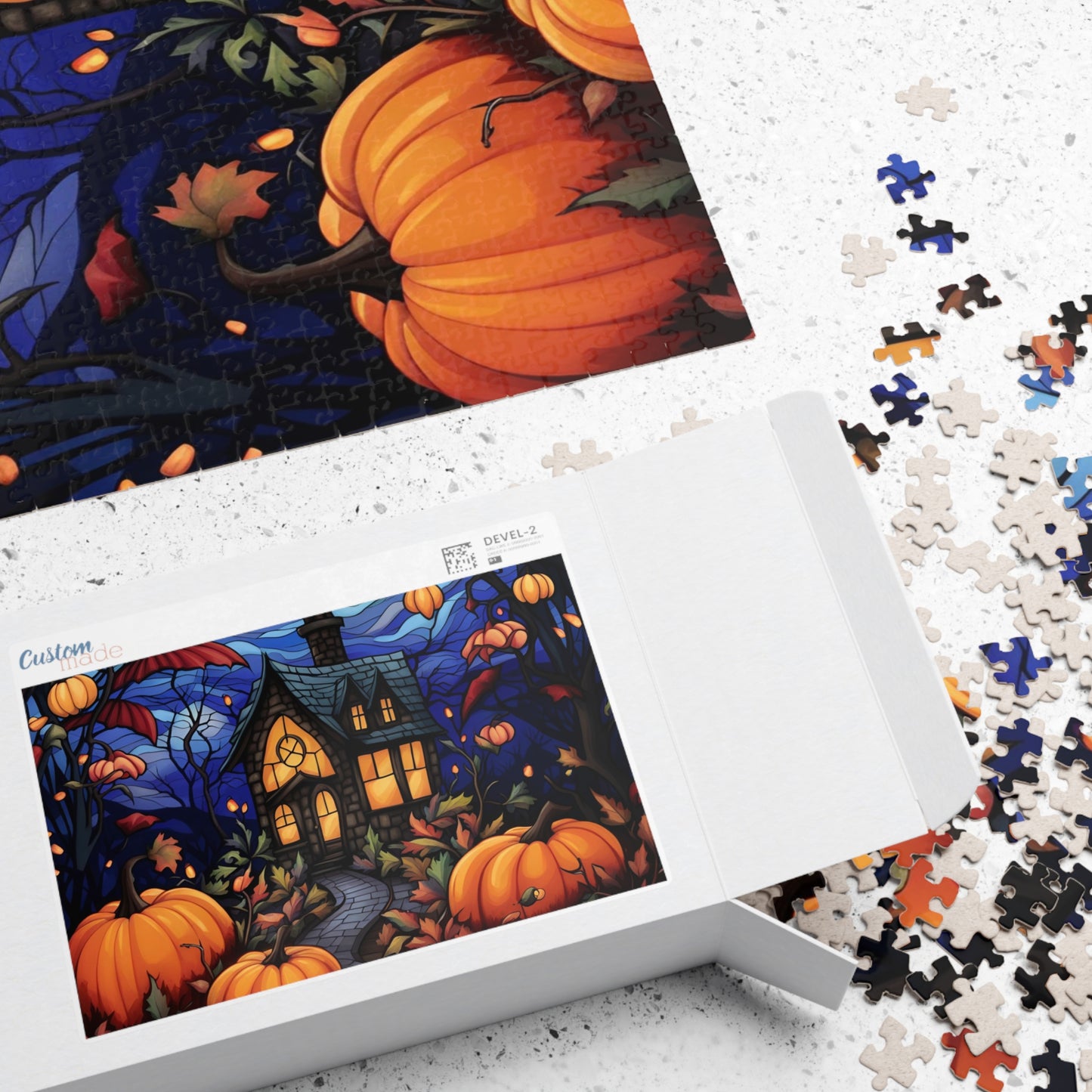 Halloween Stained Glass Puzzle (110, 252, 500, 1014-piece)