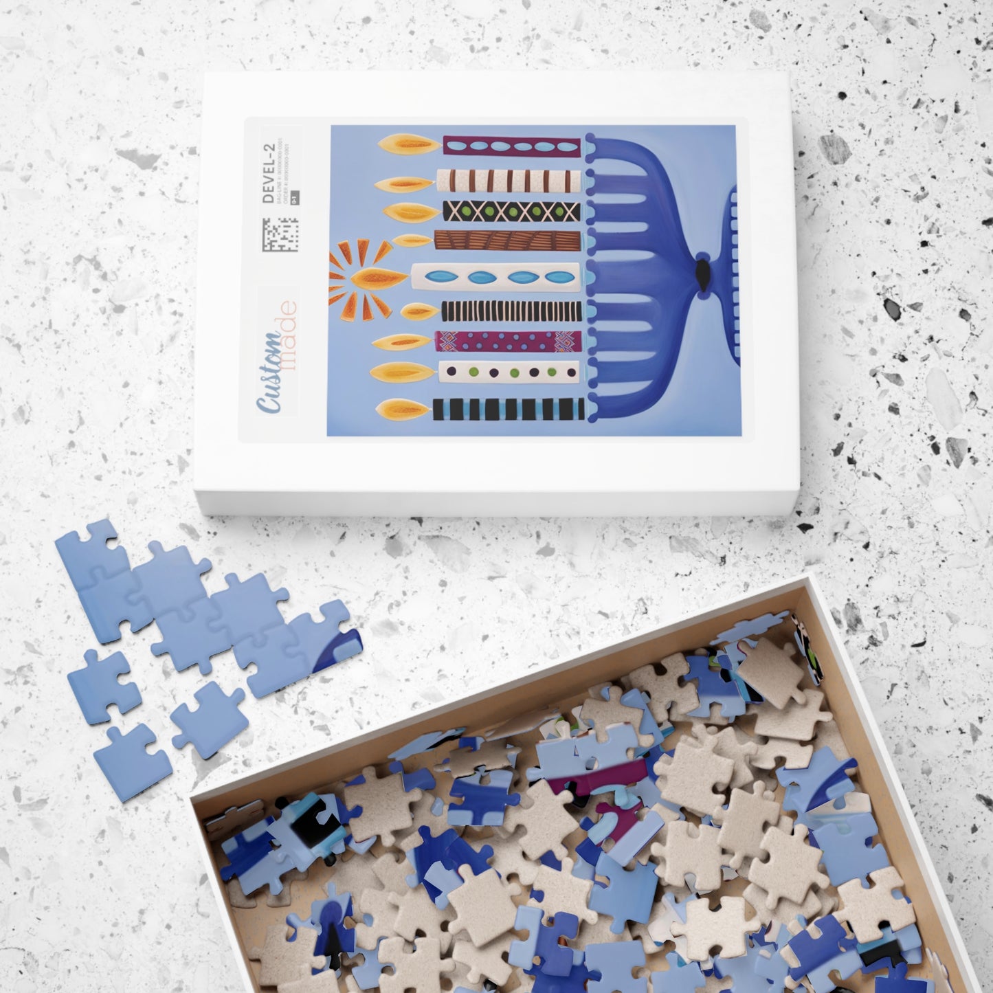 Hanukkah Menorah Puzzle (110, 252, 500, 1014-piece)
