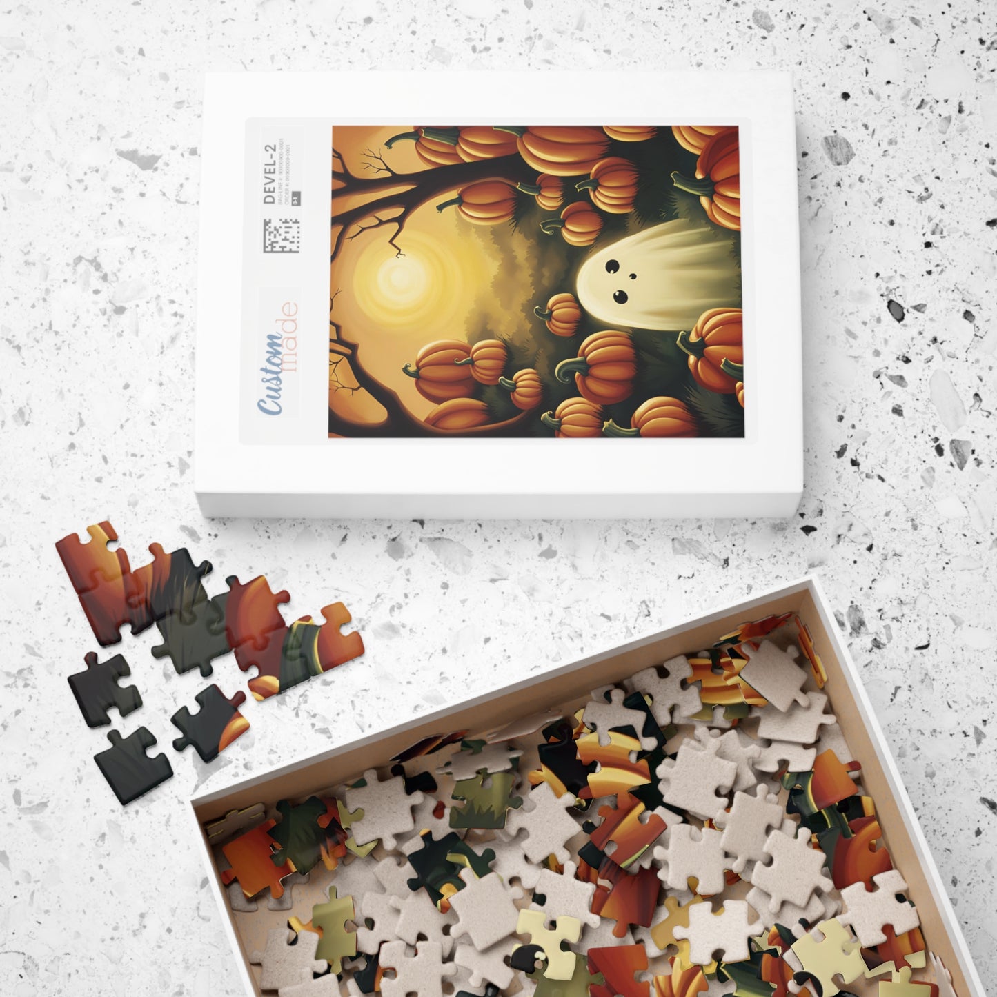 Ghost Pumpkin Patch Puzzle (110, 252, 500, 1014-piece)