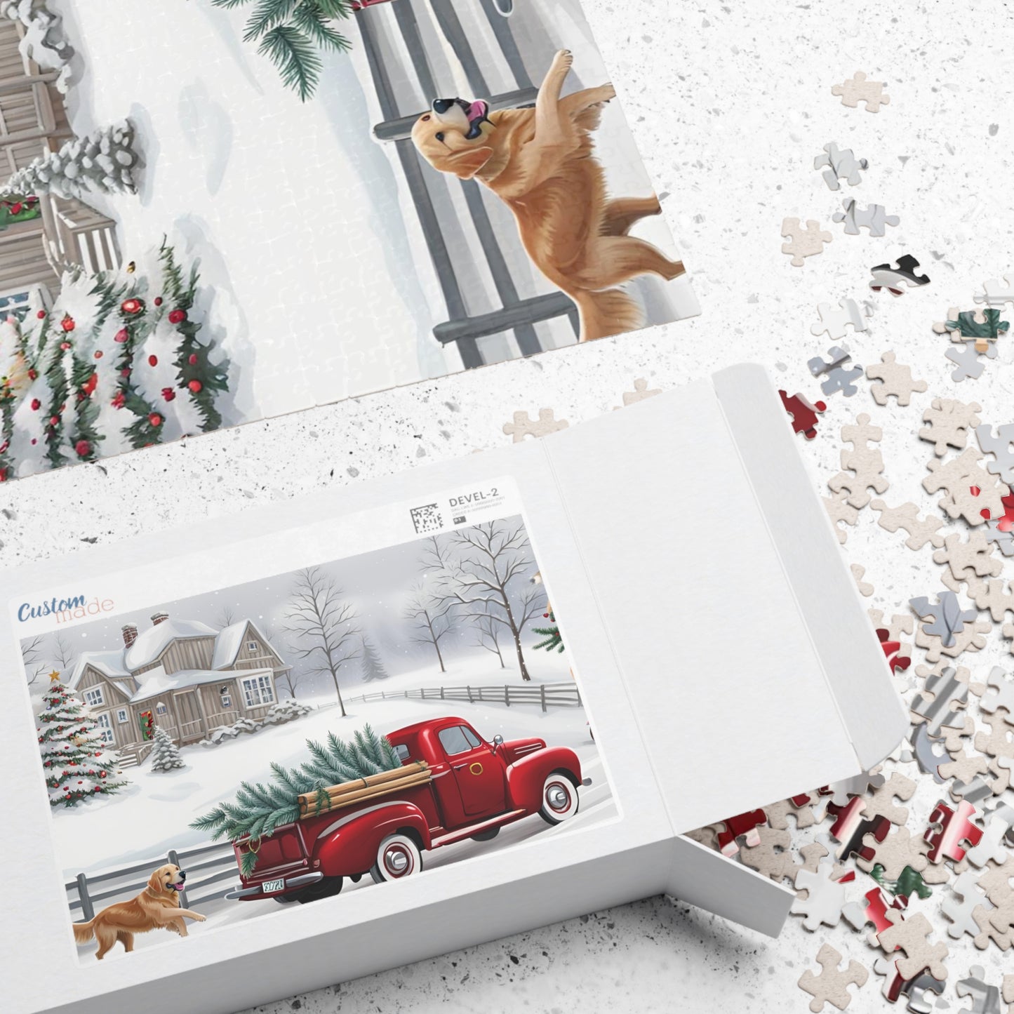 Christmas Truck Puzzle (110, 252, 500, 1014-piece)