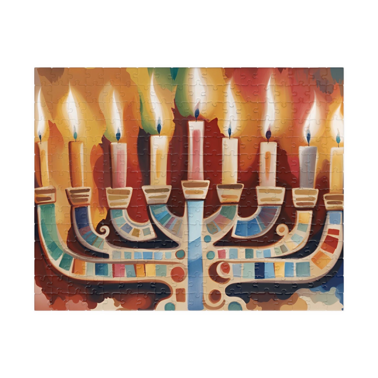 Hanukkah Menorah Puzzle (110, 252, 500, 1014-piece)