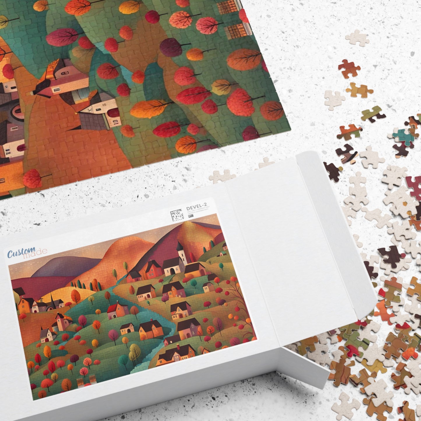 Rolling Hills in Autumn Puzzle (110, 252, 500, 1014-piece)