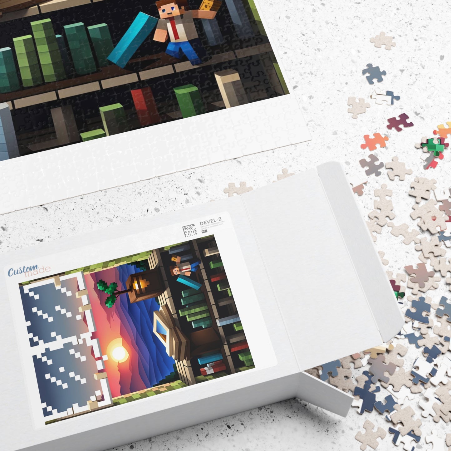 View from a MineCraft Window Puzzle (110, 252, 500, 1014-piece)