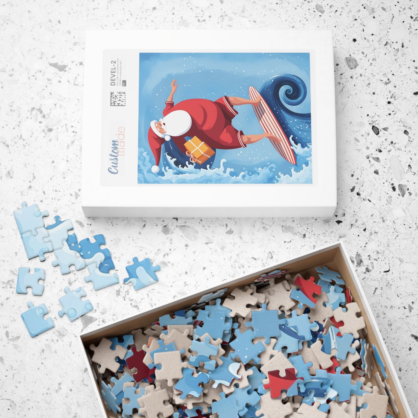 Surfing Santa Puzzle (110, 252, 520, 1014-piece)