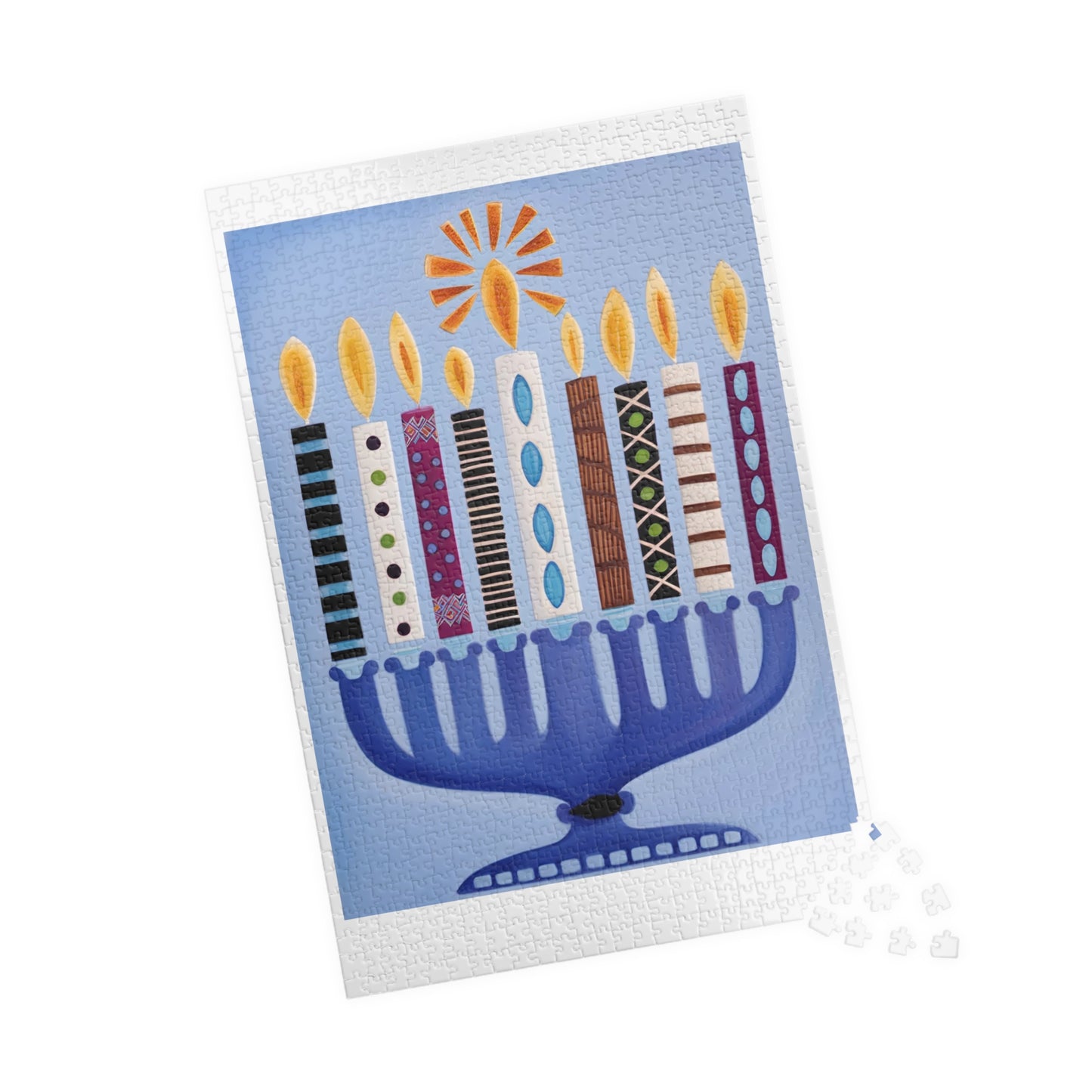 Hanukkah Menorah Puzzle (110, 252, 500, 1014-piece)