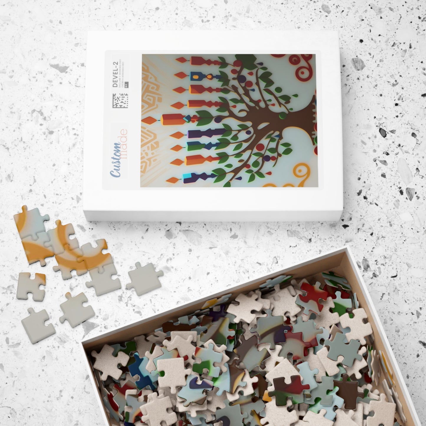 Tree of Life Menorah Puzzle (110, 252, 520, 1014-piece)