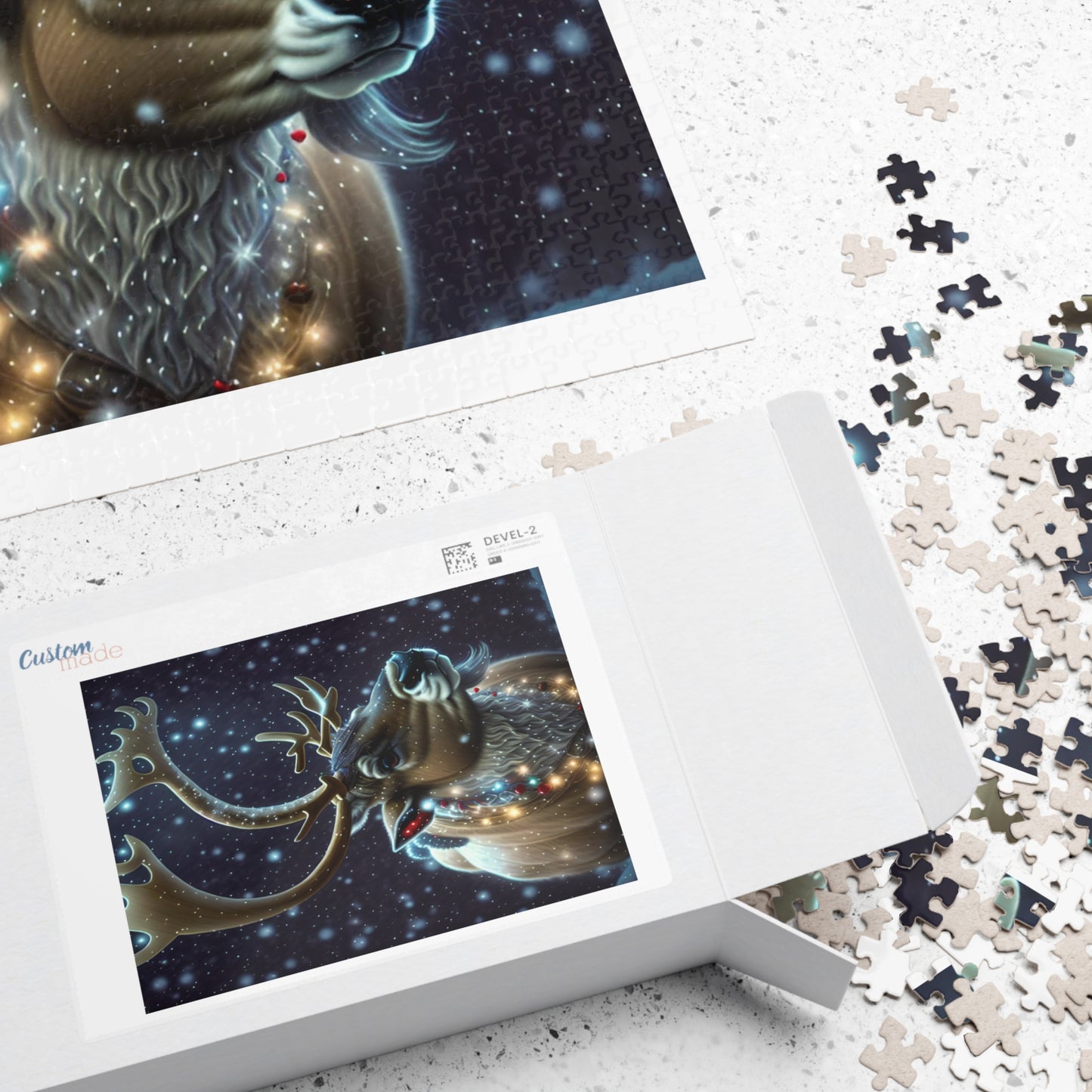 Christmas Reindeer Puzzle (110, 252, 500, 1014-piece)