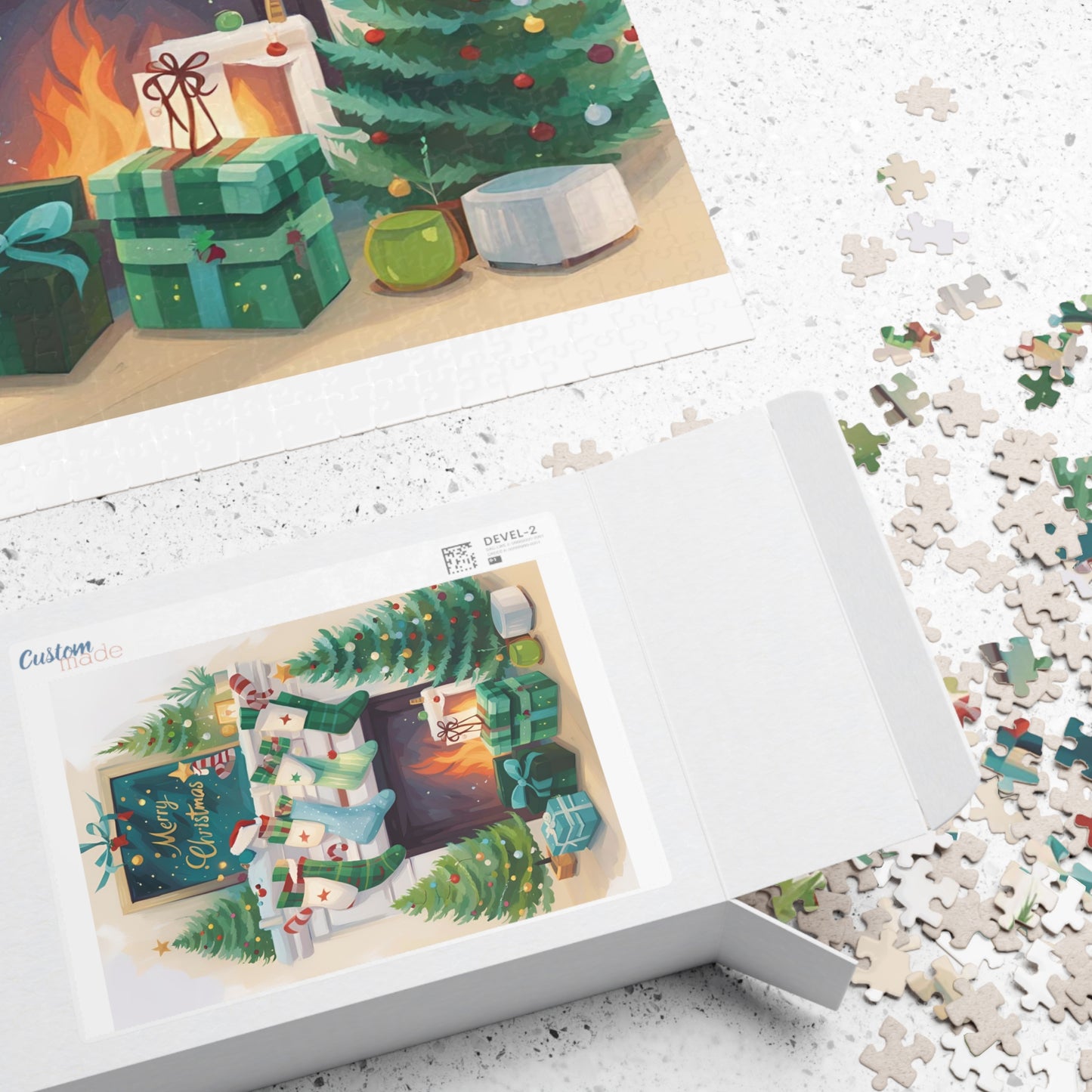 Fireplace Painting Puzzle (110, 252, 500, 1014-piece)