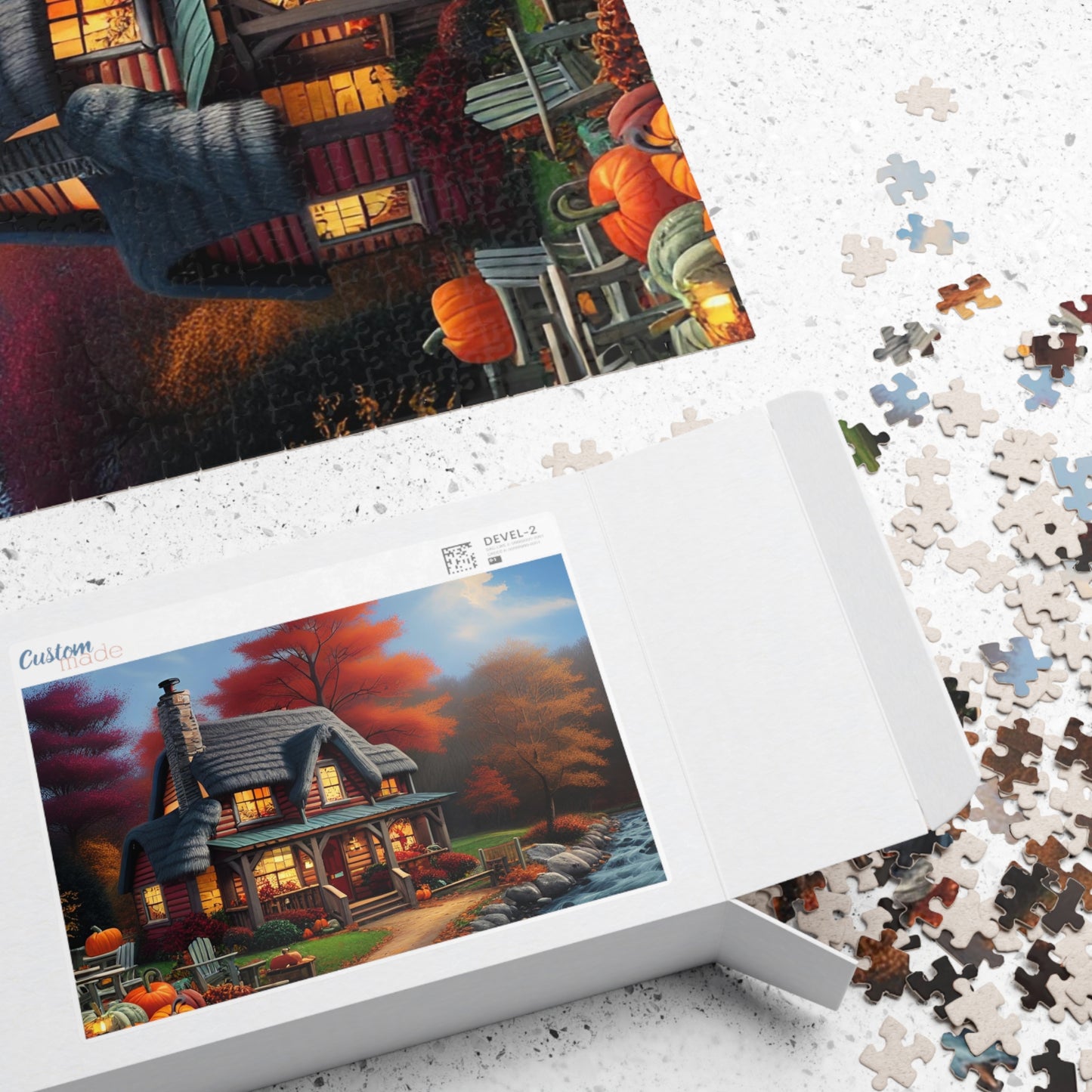 Cottage in Autumn Puzzle (110, 252, 500, 1014-piece)