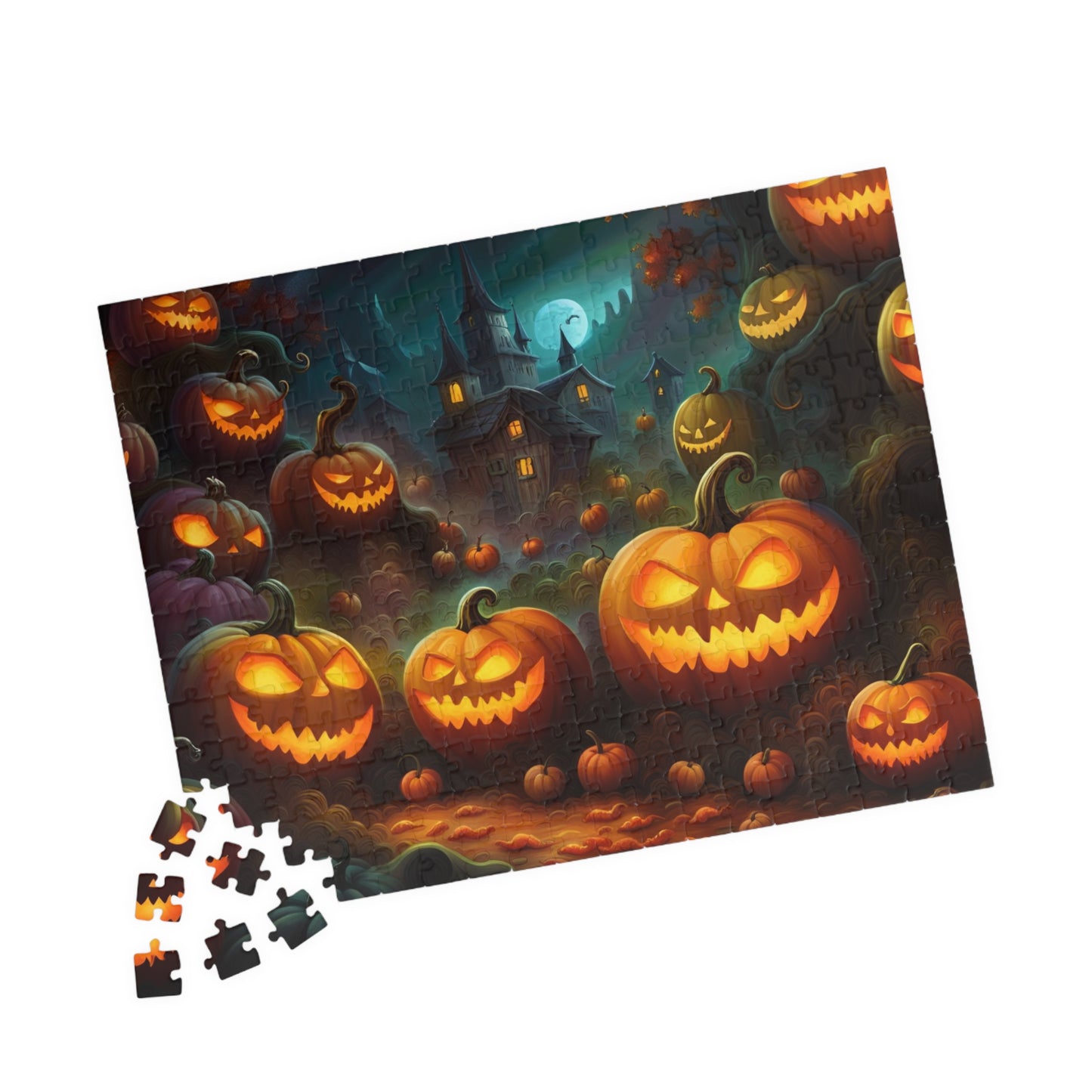 Scary Pumpkin Puzzle (110, 252, 500, 1014-piece)