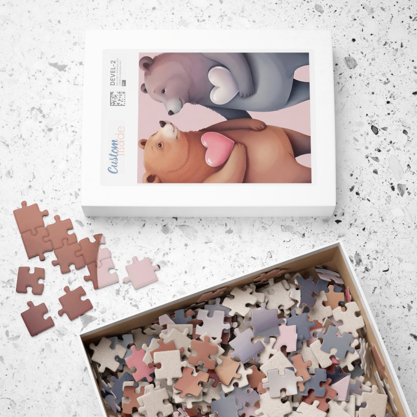 Valentine's Day Bear Puzzle (110, 252, 520, 1014-piece)