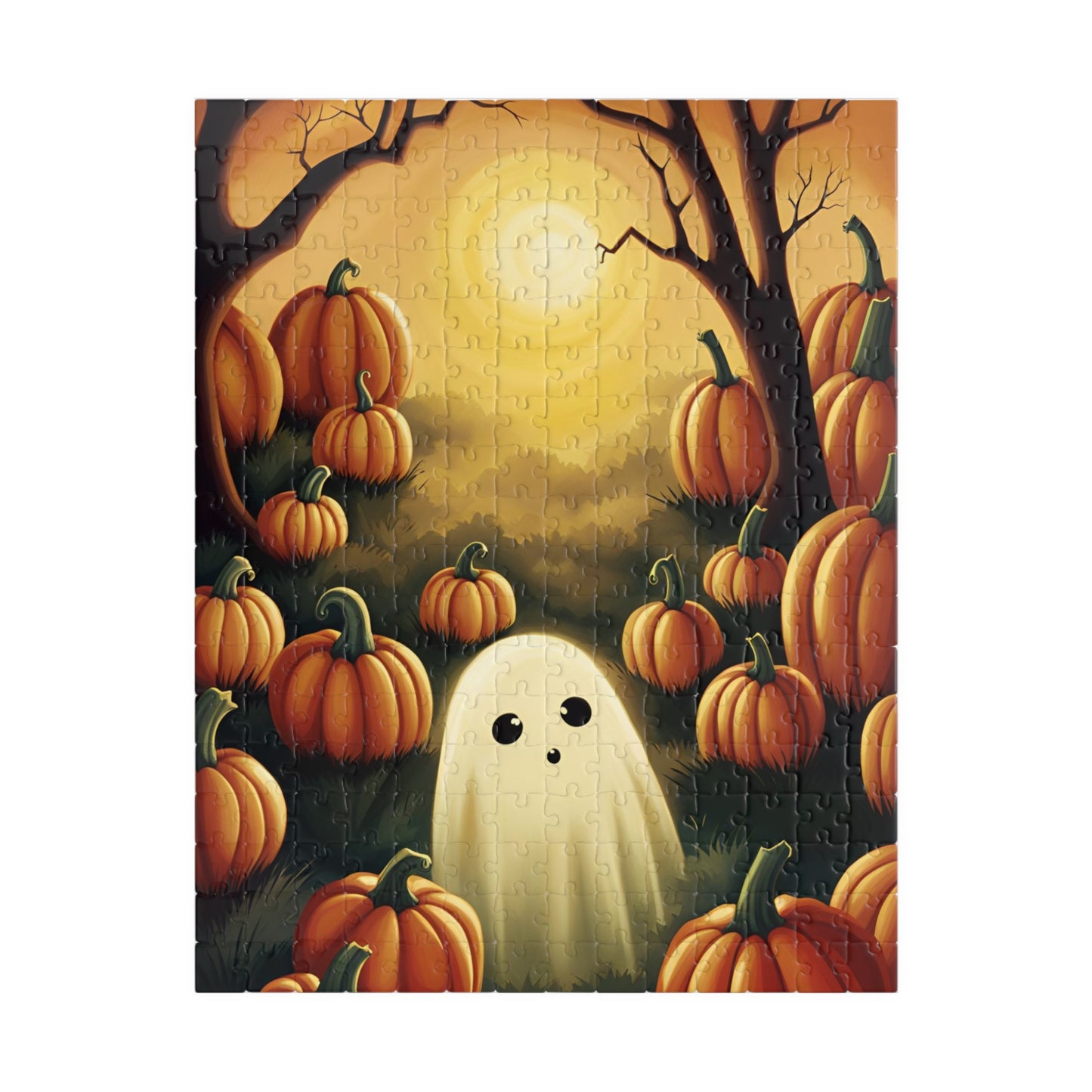 Ghost Pumpkin Patch Puzzle (110, 252, 500, 1014-piece)