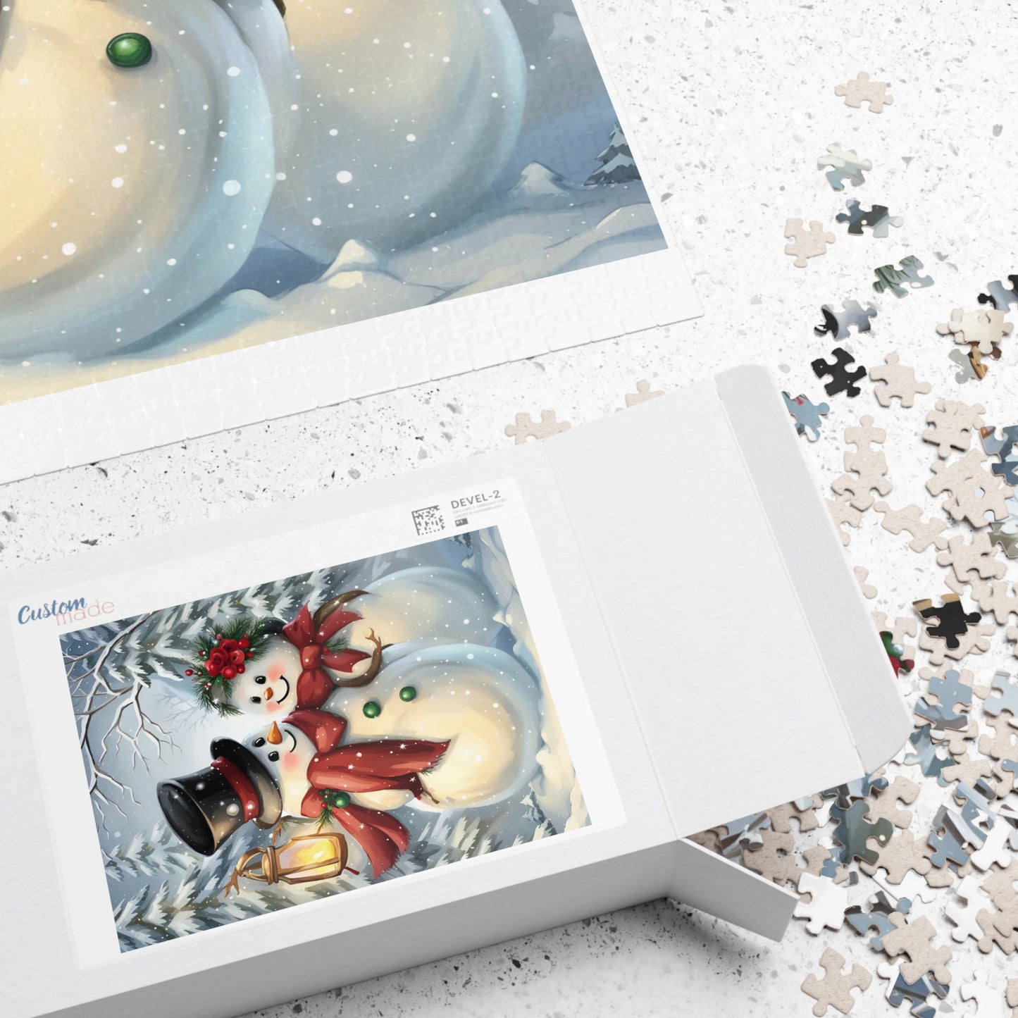 Mr. and Mrs. Snowman Puzzle (110, 252, 500, 1014-piece)