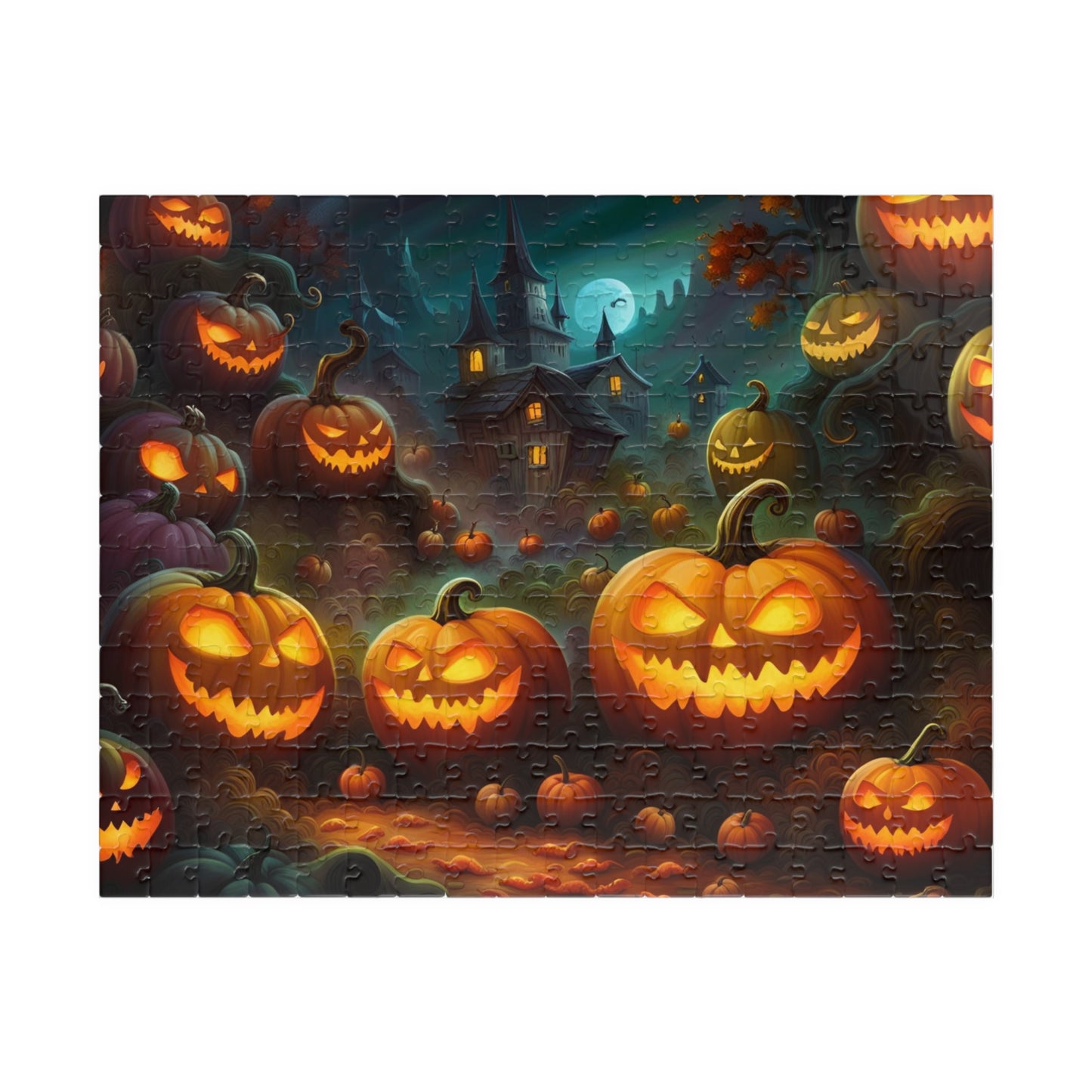 Scary Pumpkin Puzzle (110, 252, 500, 1014-piece)