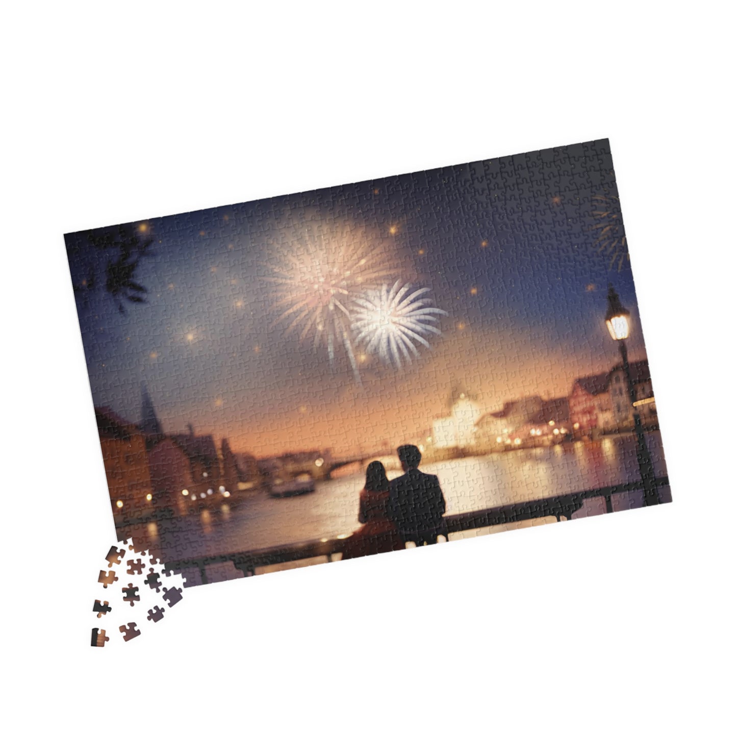 European New Year's Eve Puzzle (110, 252, 520, 1014-piece)
