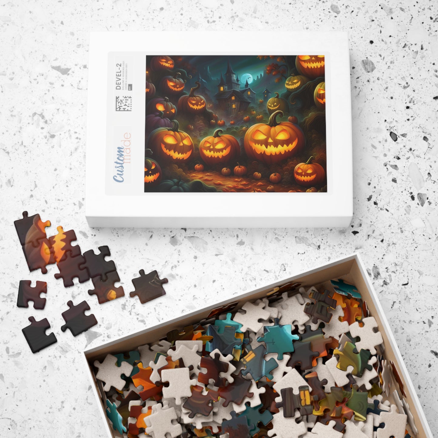 Scary Pumpkin Puzzle (110, 252, 500, 1014-piece)