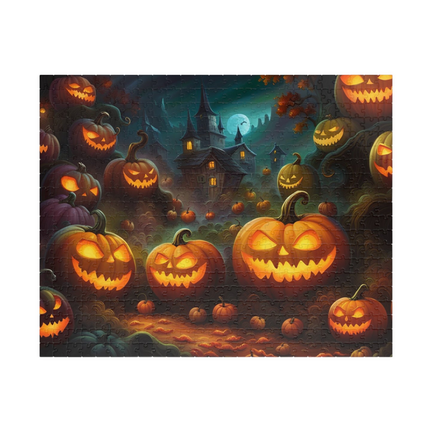 Scary Pumpkin Puzzle (110, 252, 500, 1014-piece)