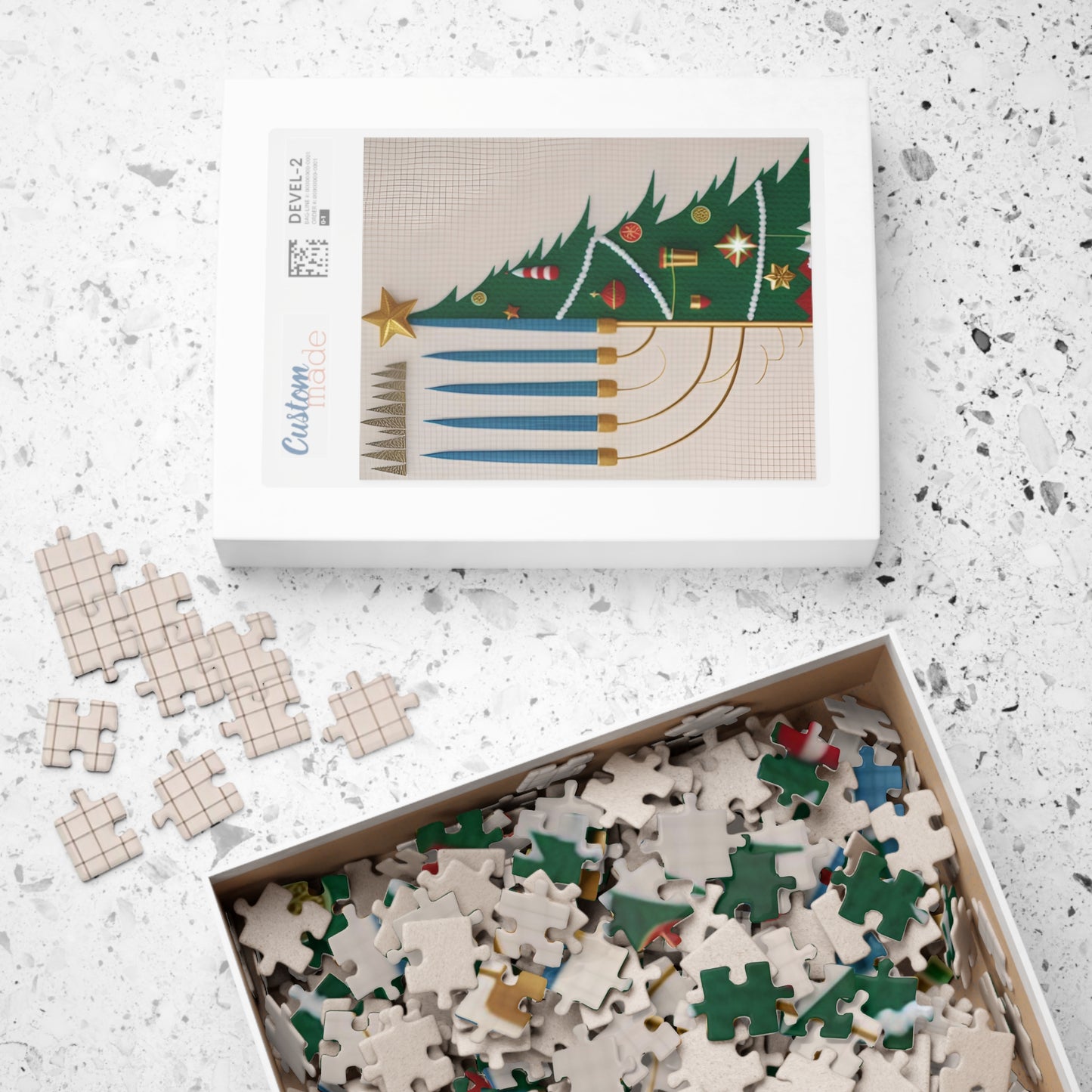 Menorah & Christmas Tree Puzzle (110, 252, 500, 1014-piece)