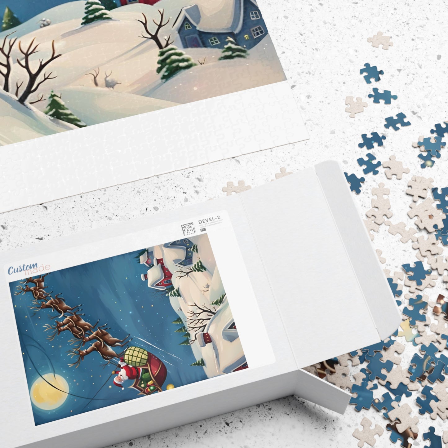 Santa's Sleigh Puzzle (110, 252, 500, 1014-piece)