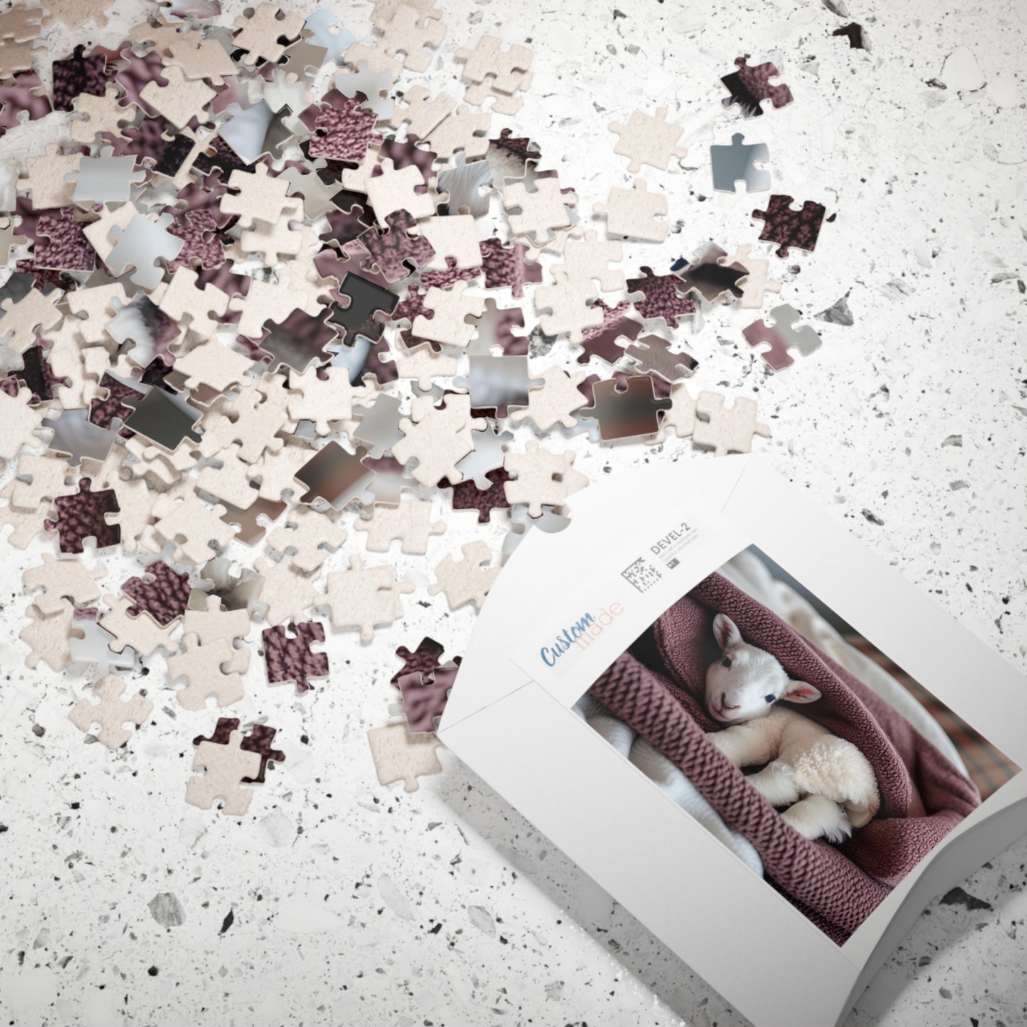 Kid's Baby Lamb Puzzle, 110-Piece