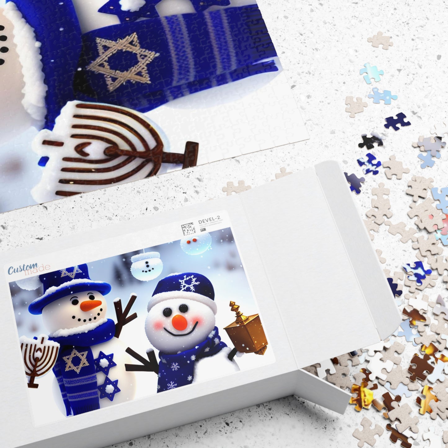 Hanukkah Snowmen Puzzle (110, 252, 500, 1014-piece)