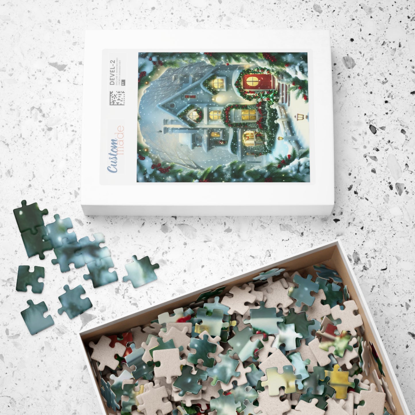 Christmas House Puzzle (110, 252, 500, 1014-piece)